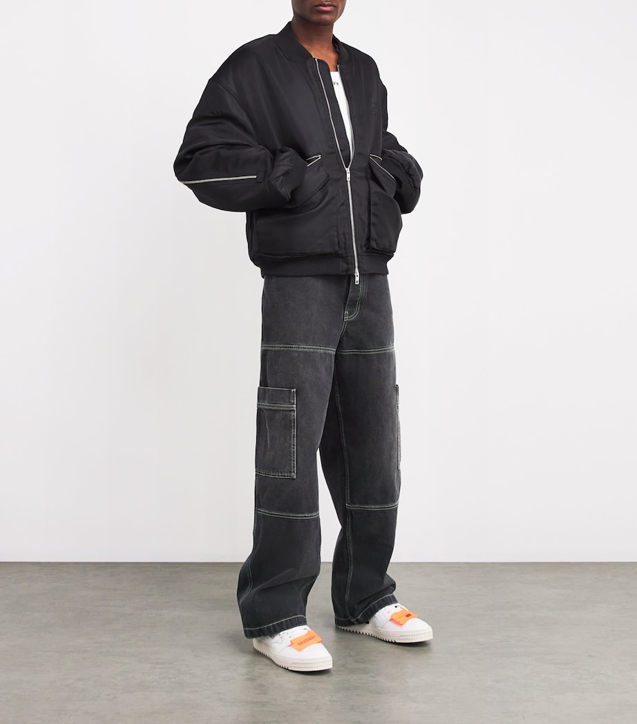 Irregular Cargo Jeans VINTAGE BLACK Image 2