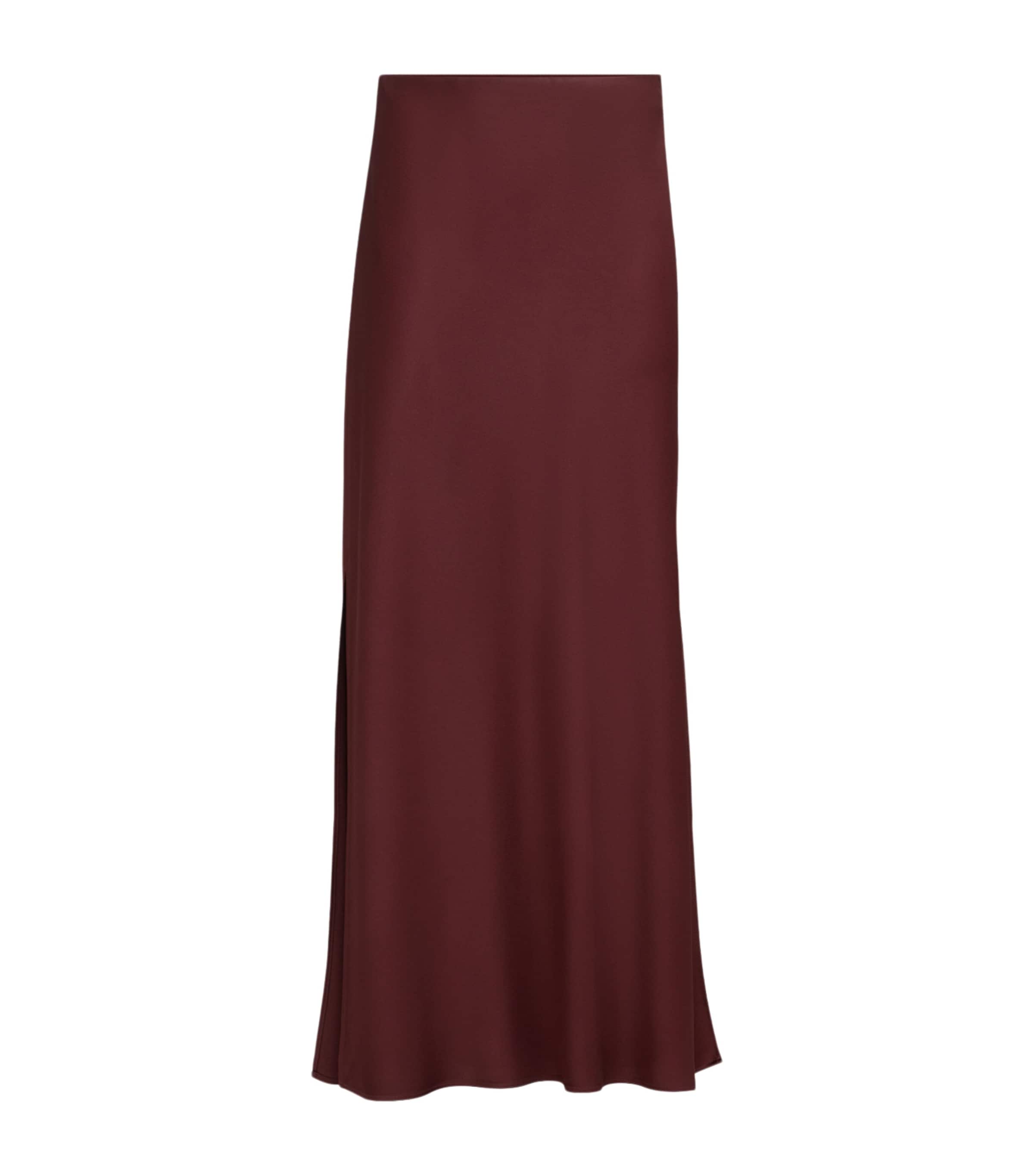 Brunello Cucinelli Womens Satin Maxi Skirt Image 1