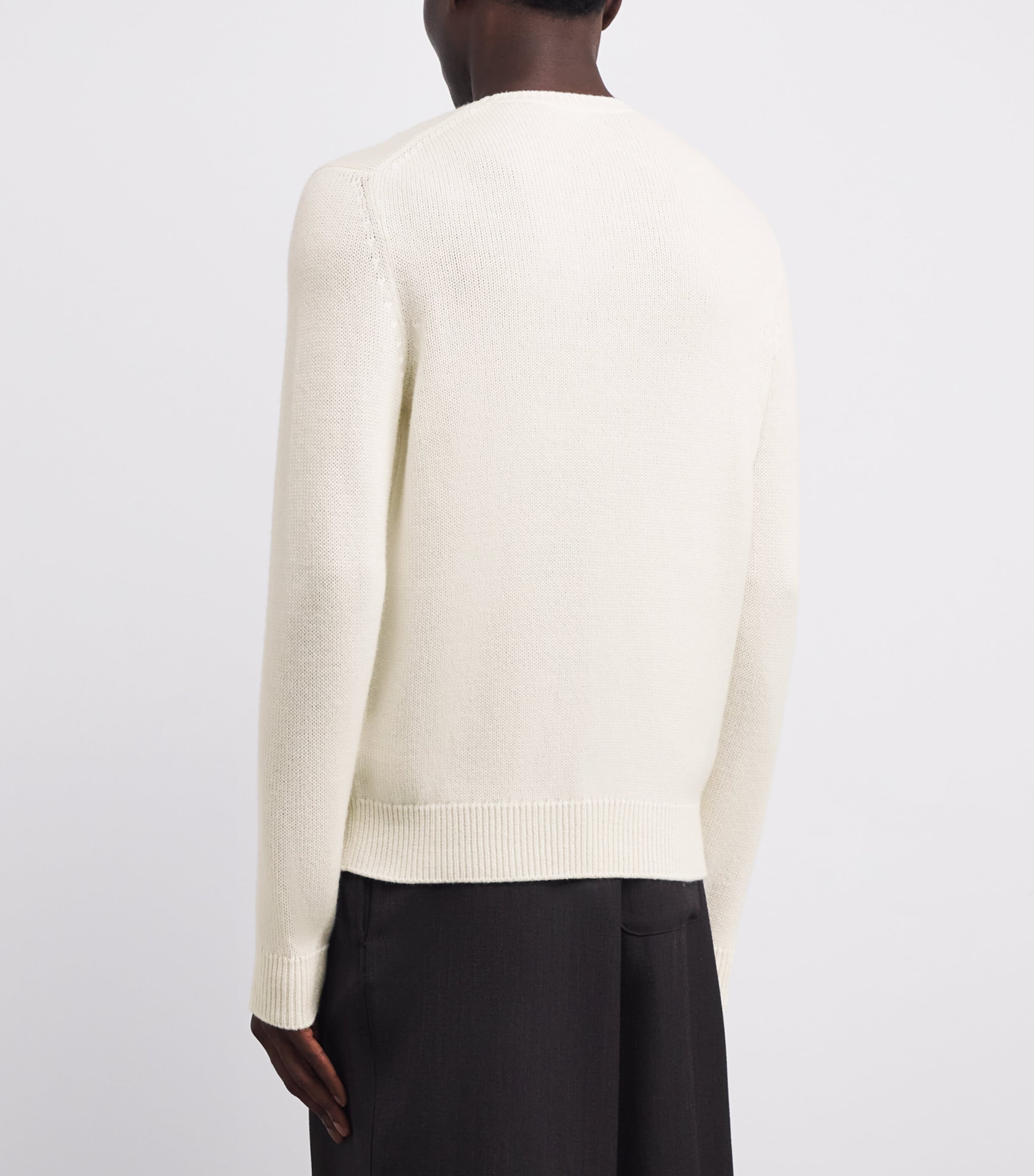 Cashmere Polo Bear Sweater CLASSIC CREAM Image 4