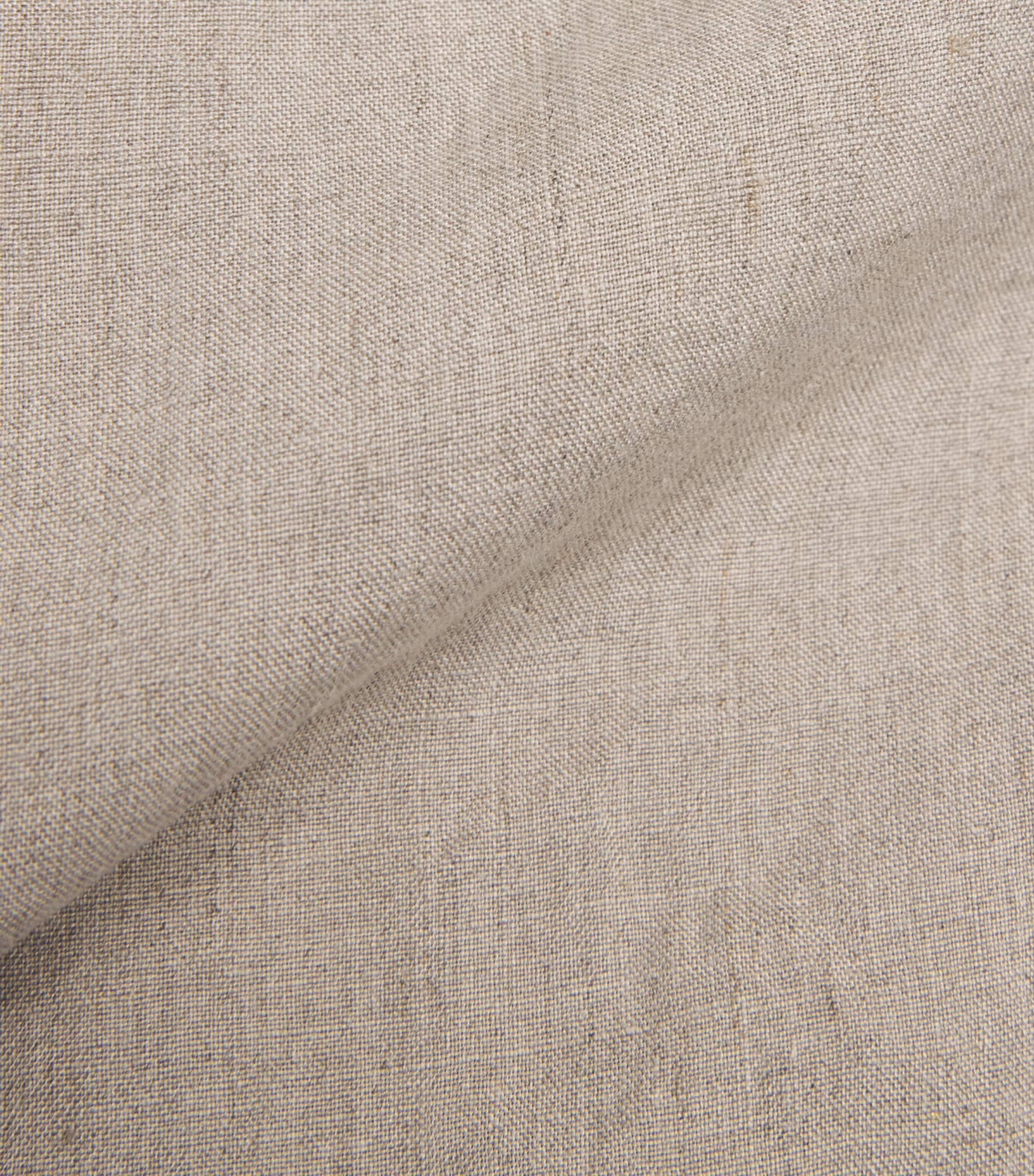 Sunspel Mens Linen Drawstring Shorts Brbd Sand Image 6