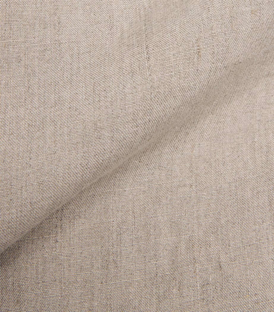 Sunspel Mens Linen Drawstring Shorts Brbd Sand Image 6