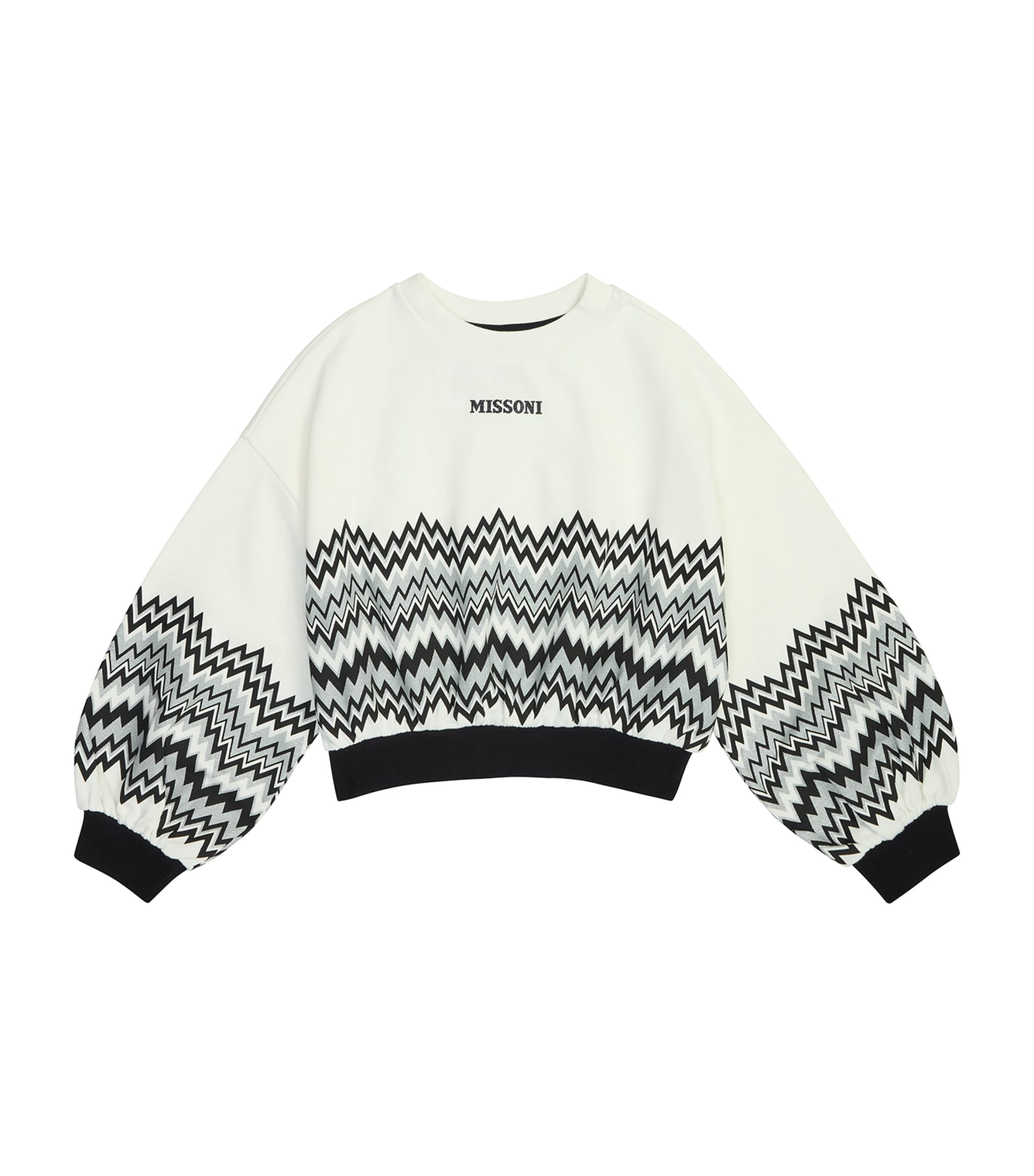 Missoni Pattern Print Sweatshirt In White