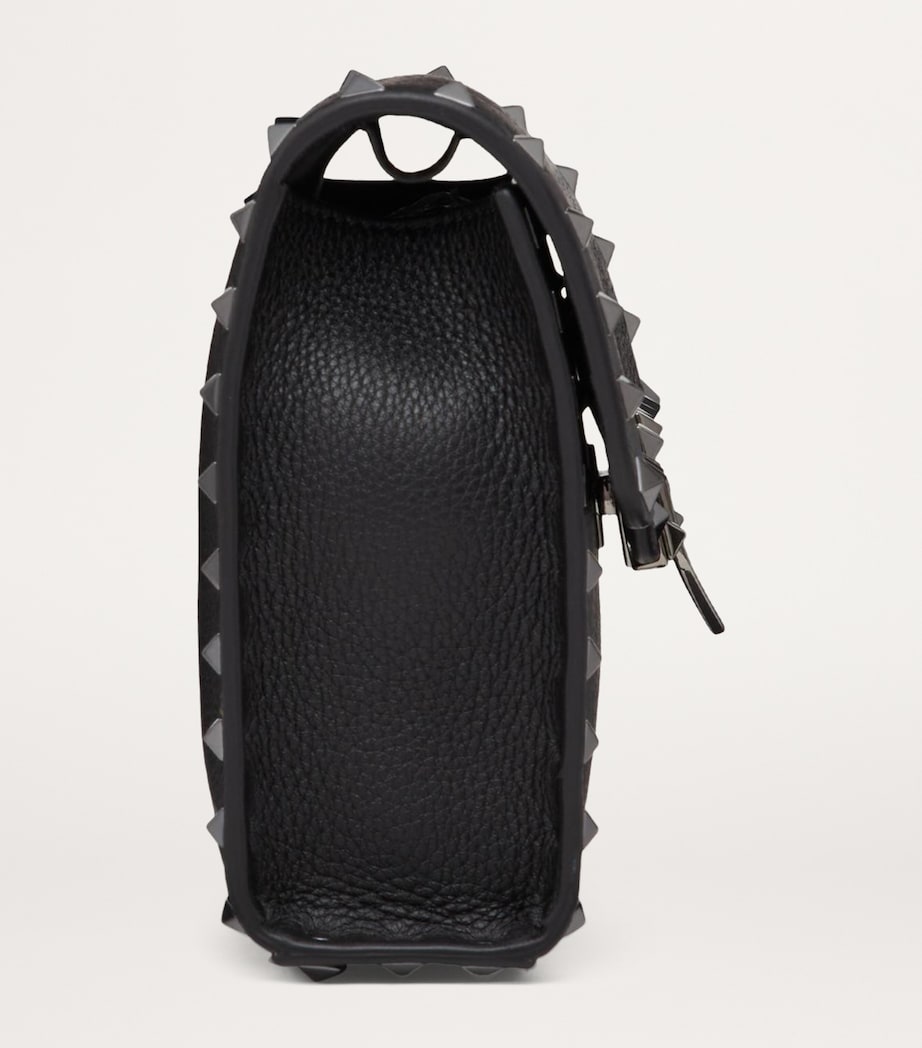 Small Leather Rockstud Shoulder Bag 0NO Image 4