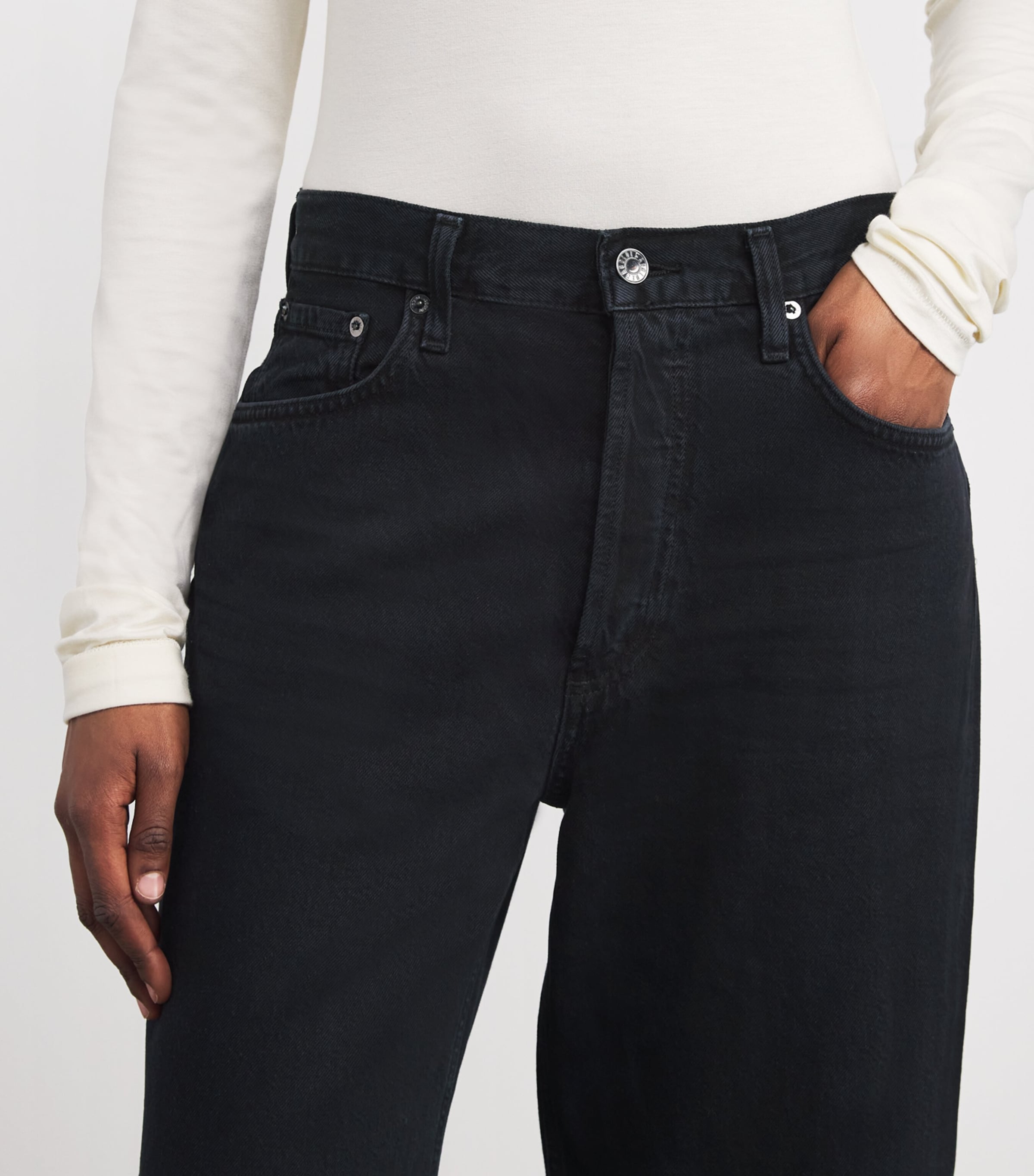 The Low-Slung Baggy Jeans CRUSHED (MARBLE BLK) Image 6