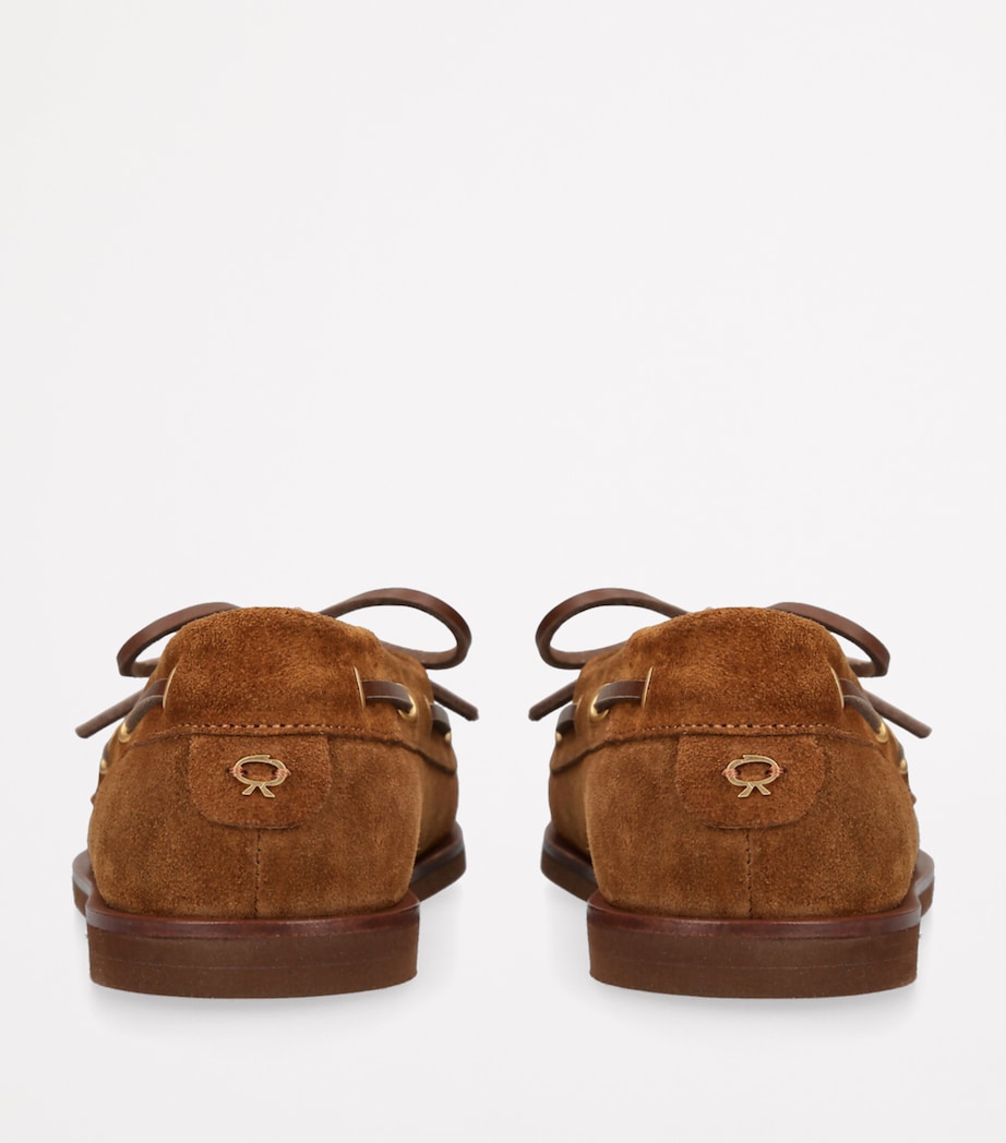 Suede Vandee Boat Shoes TAN Image 3