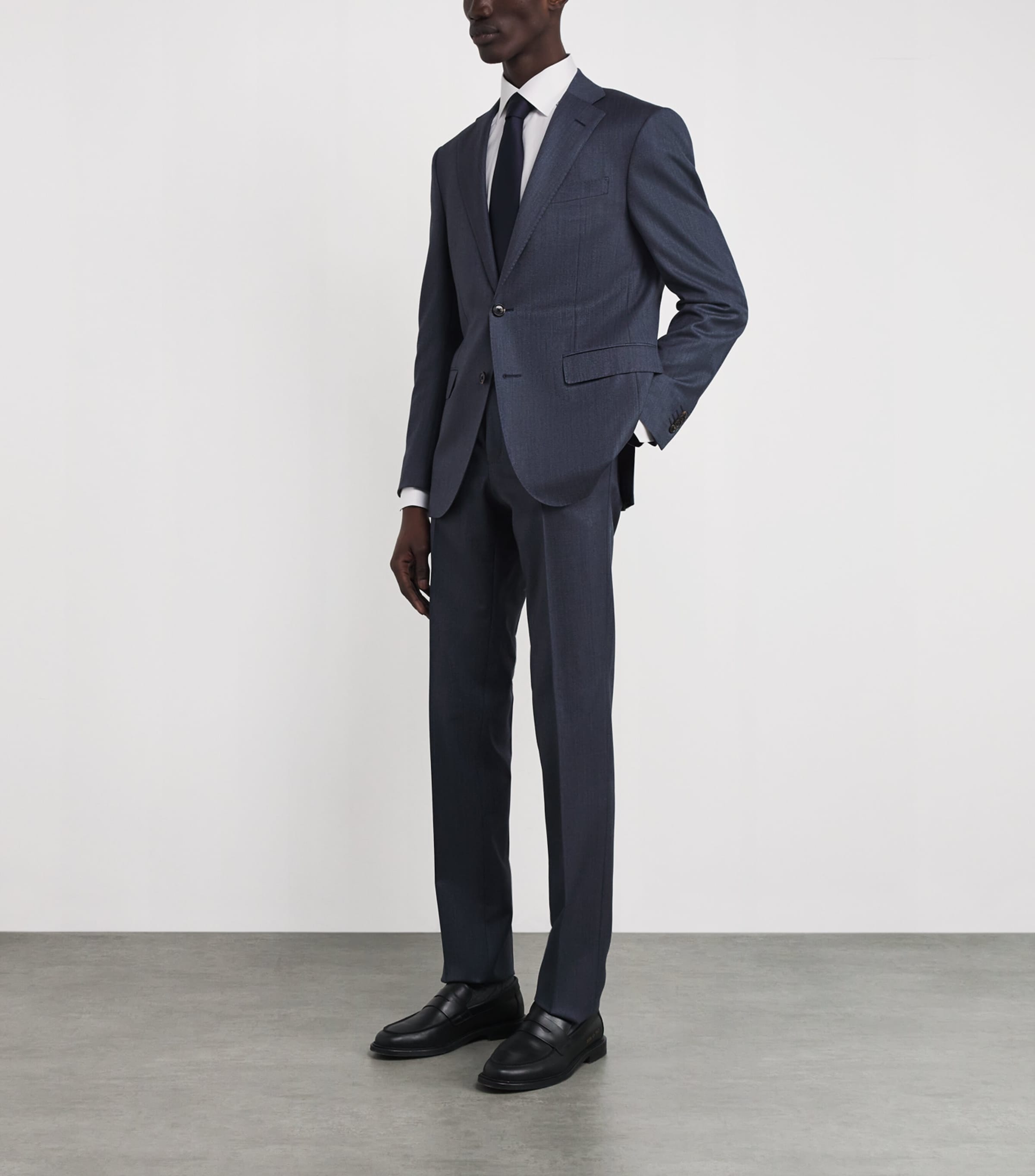 Signature Twill Floral-Trim Shirt WHITE FLORAL Image 2