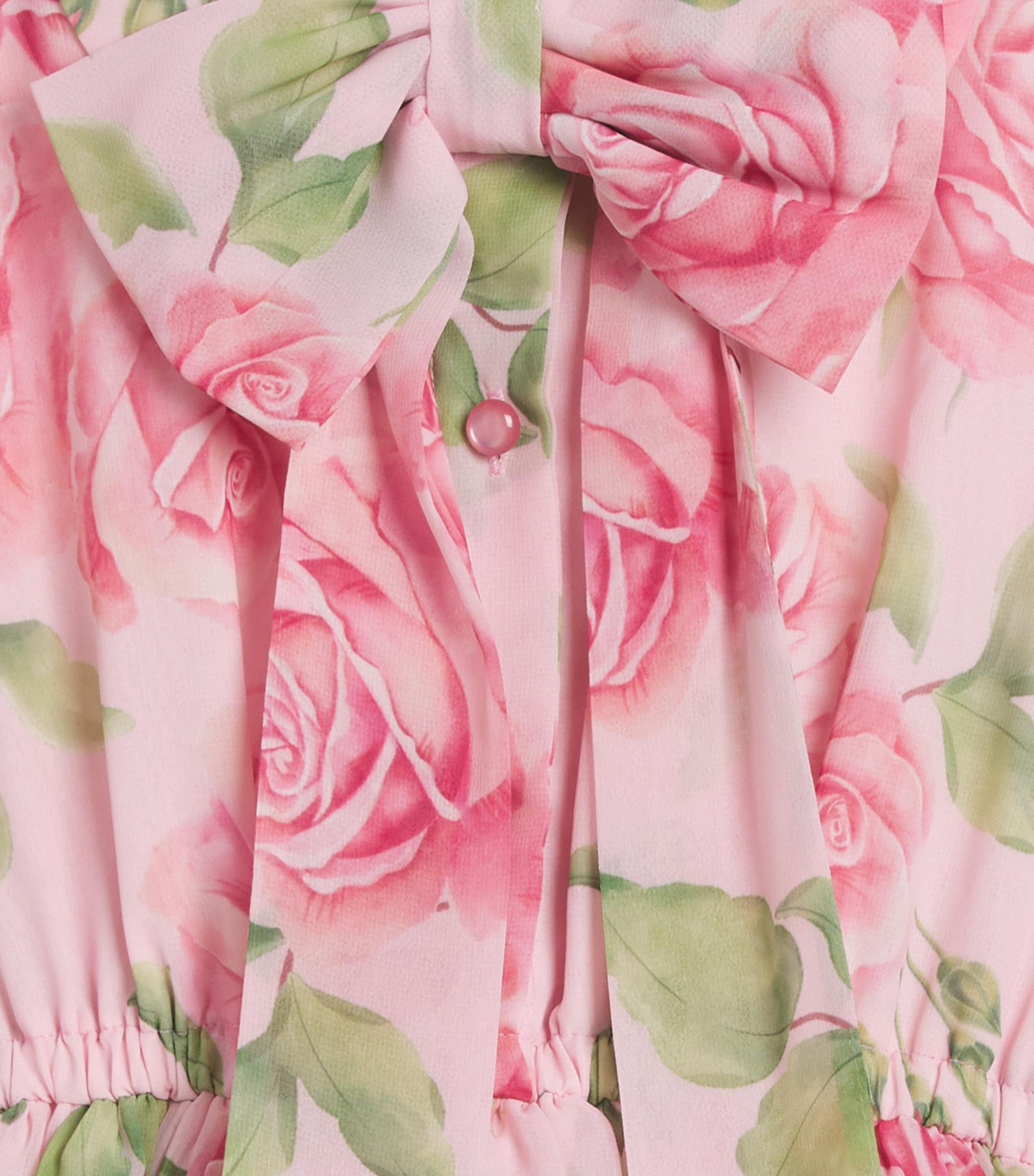 Mama Luma Floral Ruffled Dress (3-12 Years) Pink Image 2