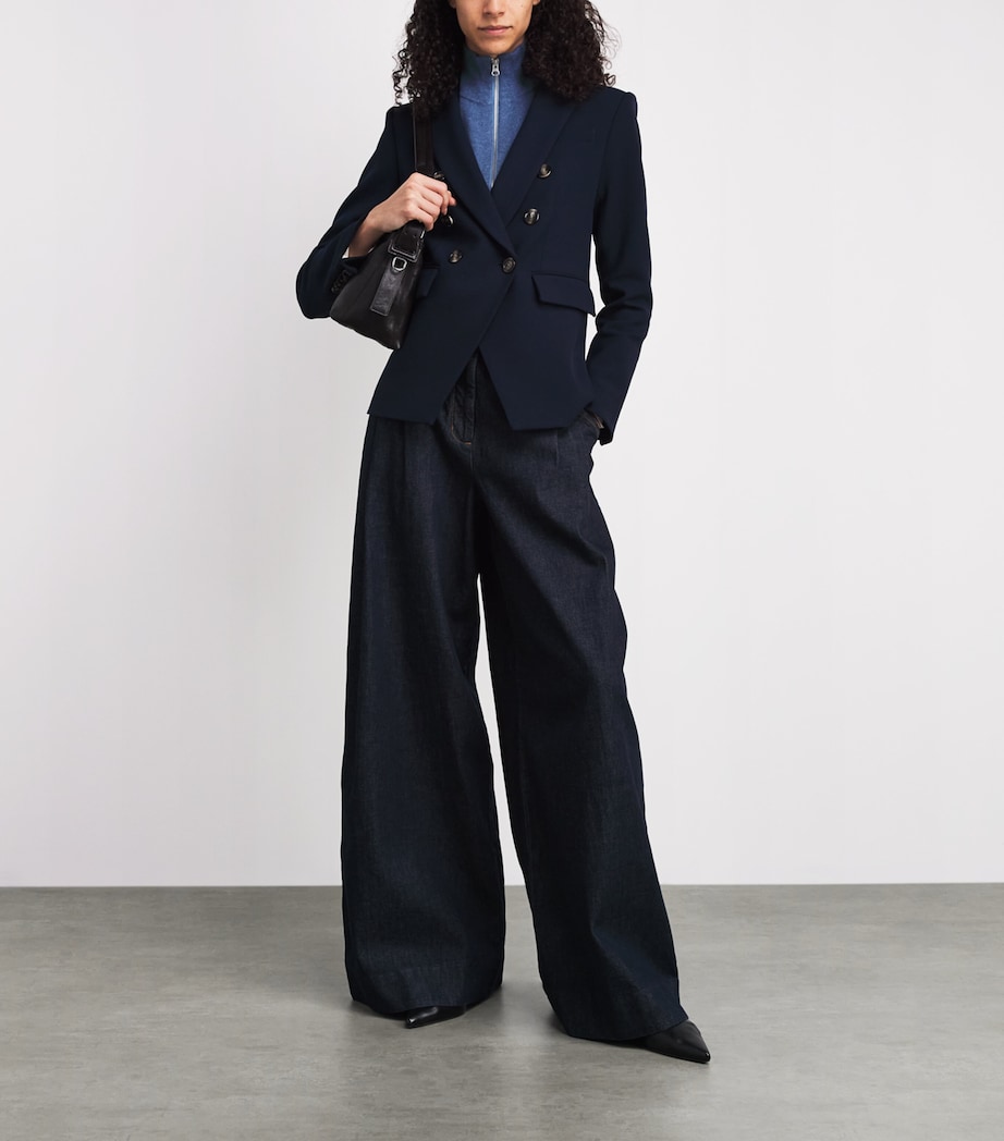 Merino Wool-Cashmere Uptown Dickey B1464 BLU COAST MLNG Image 2