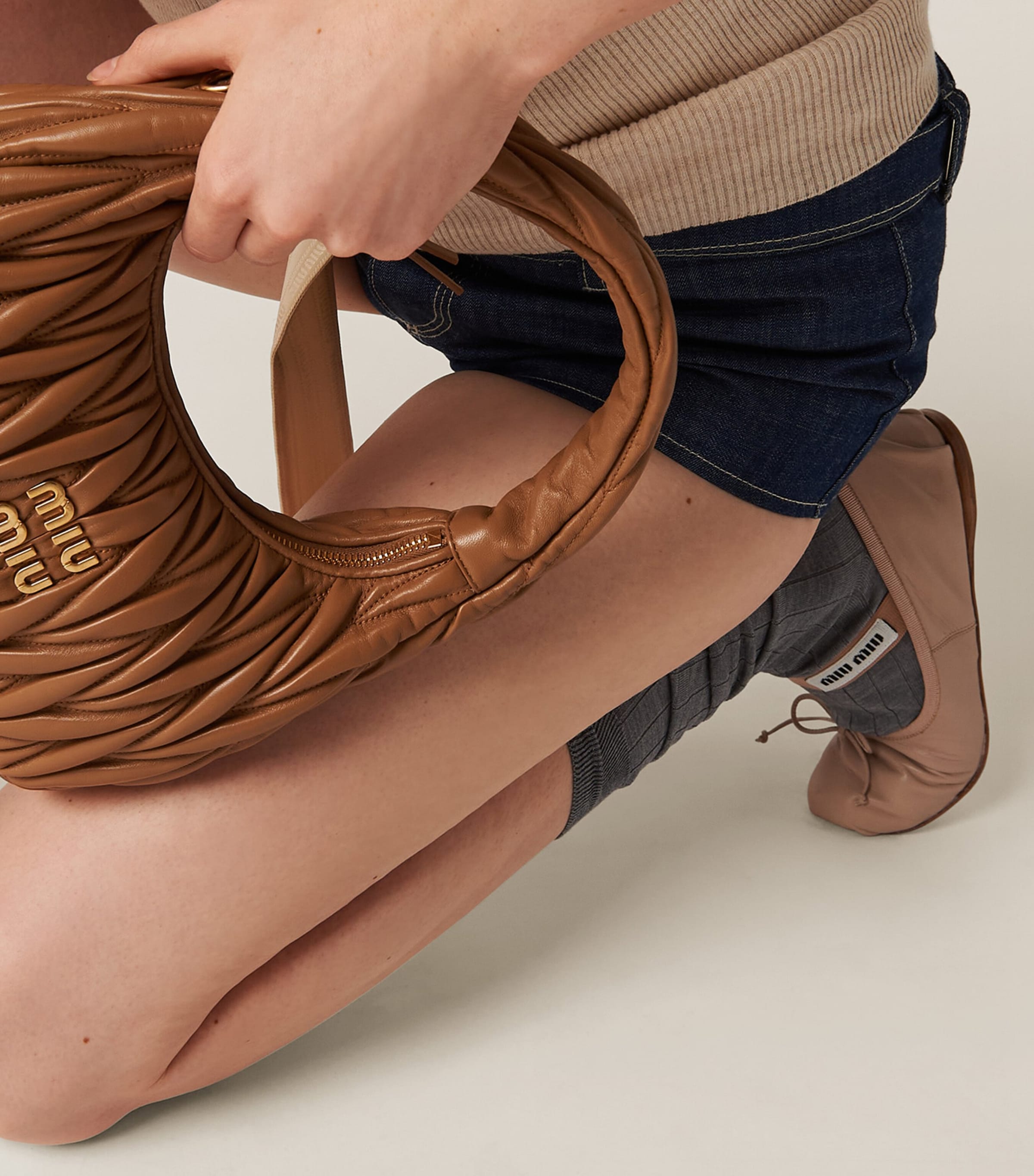 Leather Ballet Flats F0NZ2 Image 4