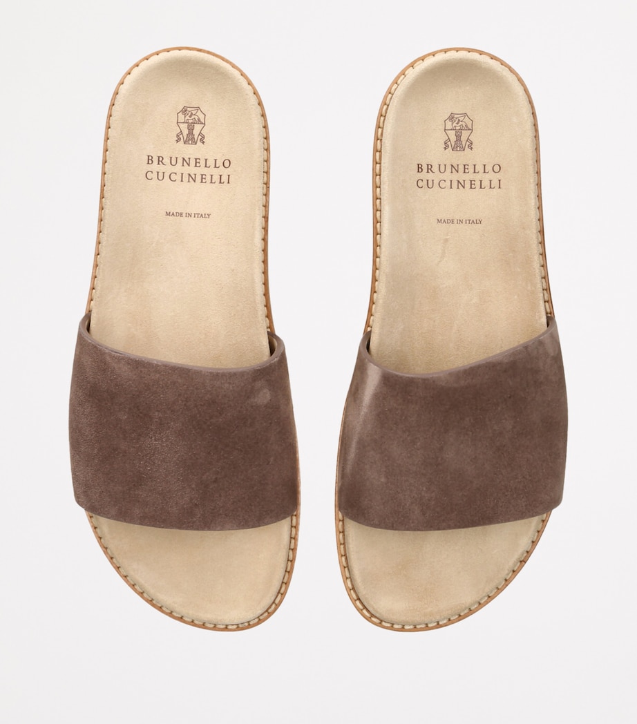 Suede Slides GREY/DARK Image 3