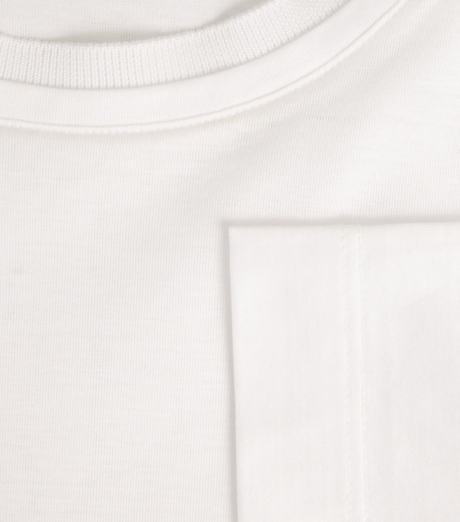 Cotton Double-Neck T-Shirt 1 Image 5