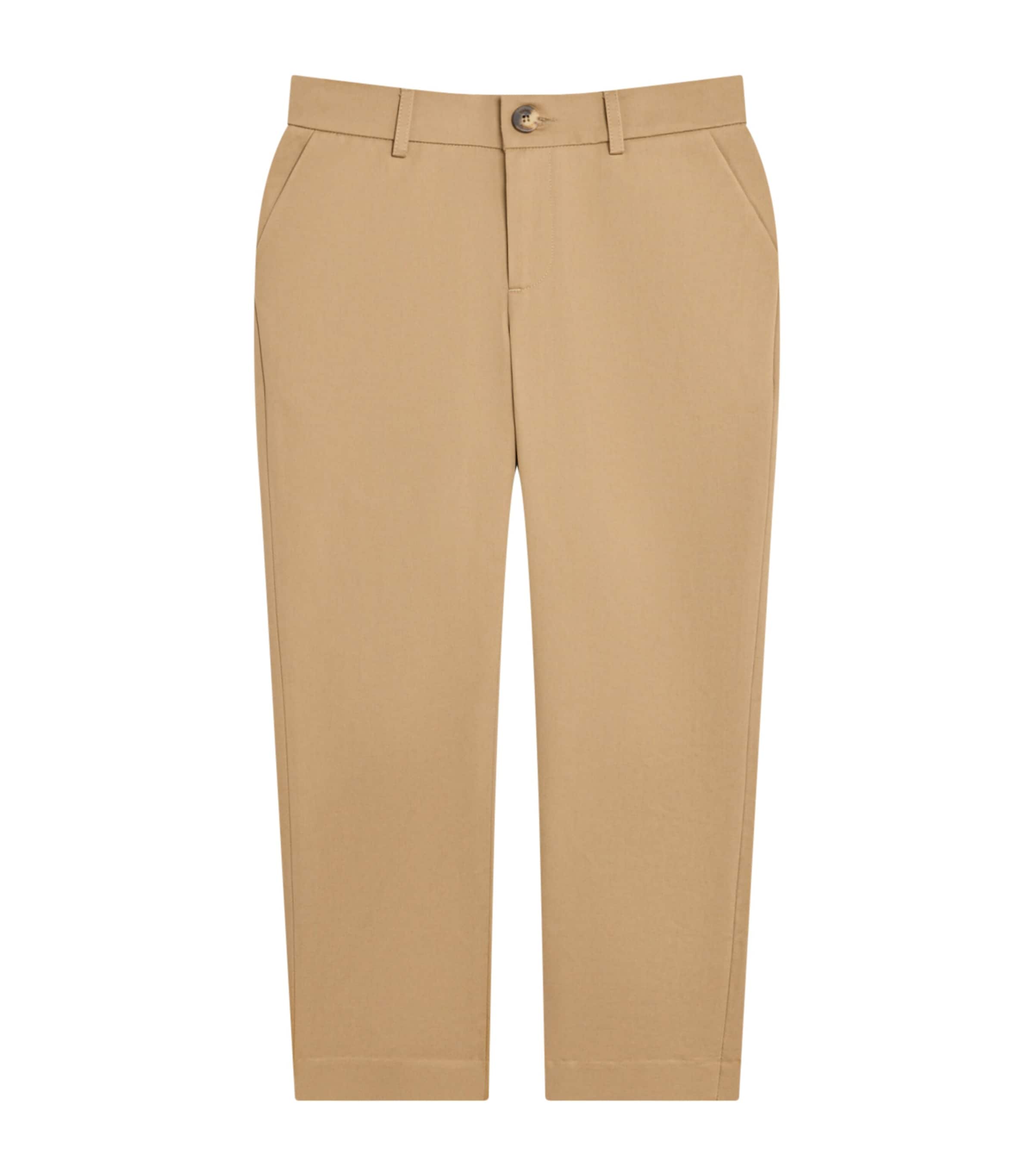 Versace Cotton Trousers In Brown