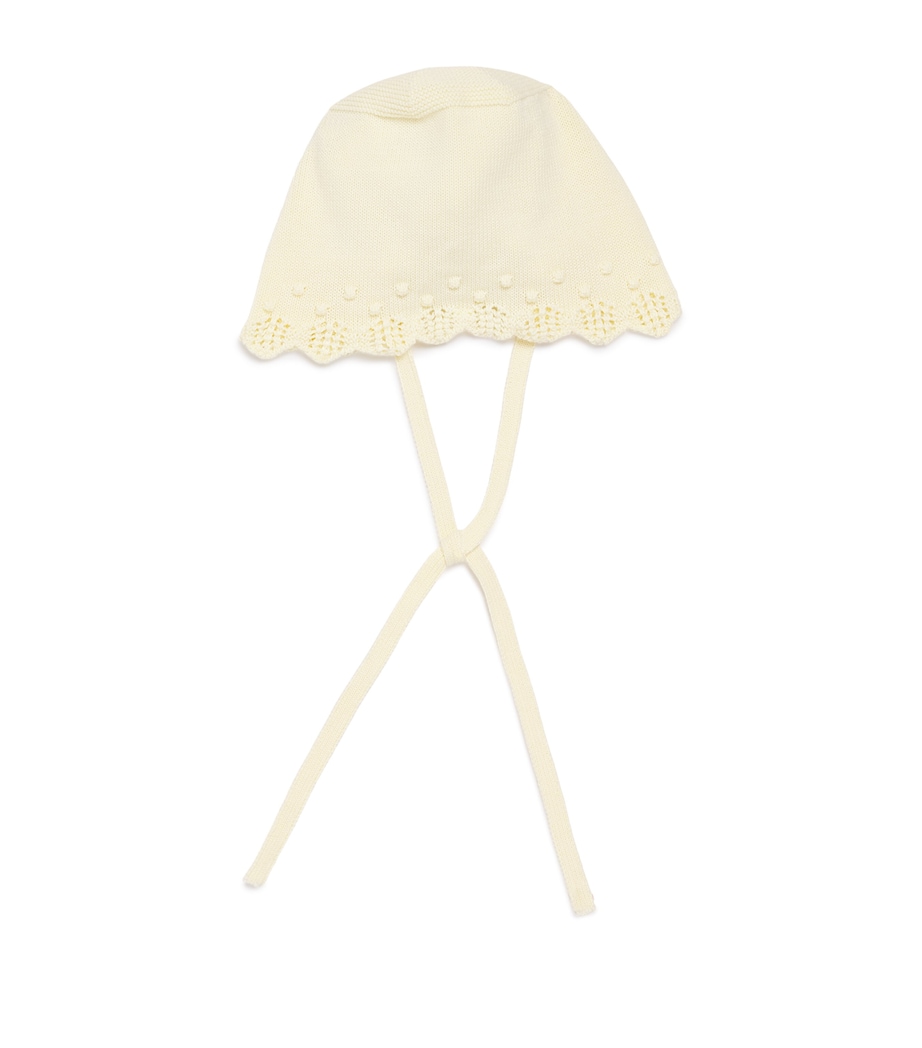 Merino Wool Alaia Bonnet 05 H82 YELLOW Image 1