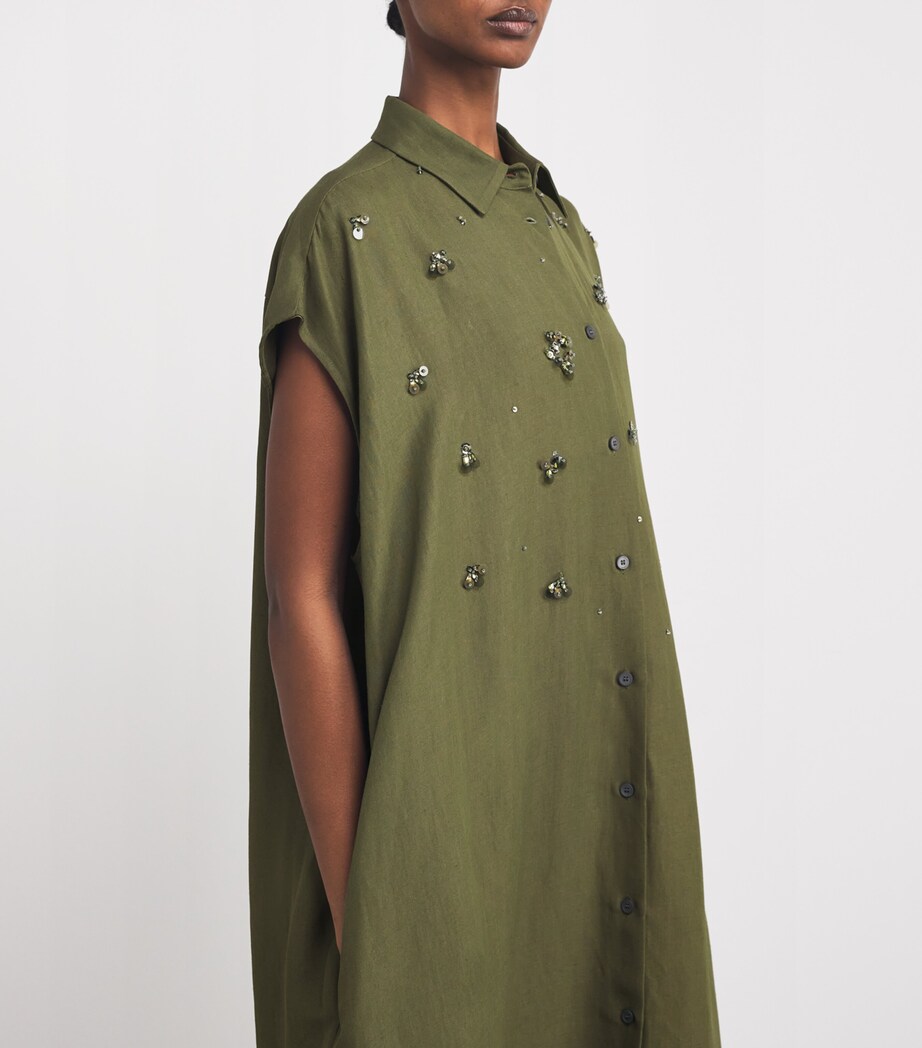 Fabiana Filippi Womens Embellished Midi Dress Erba Image 6