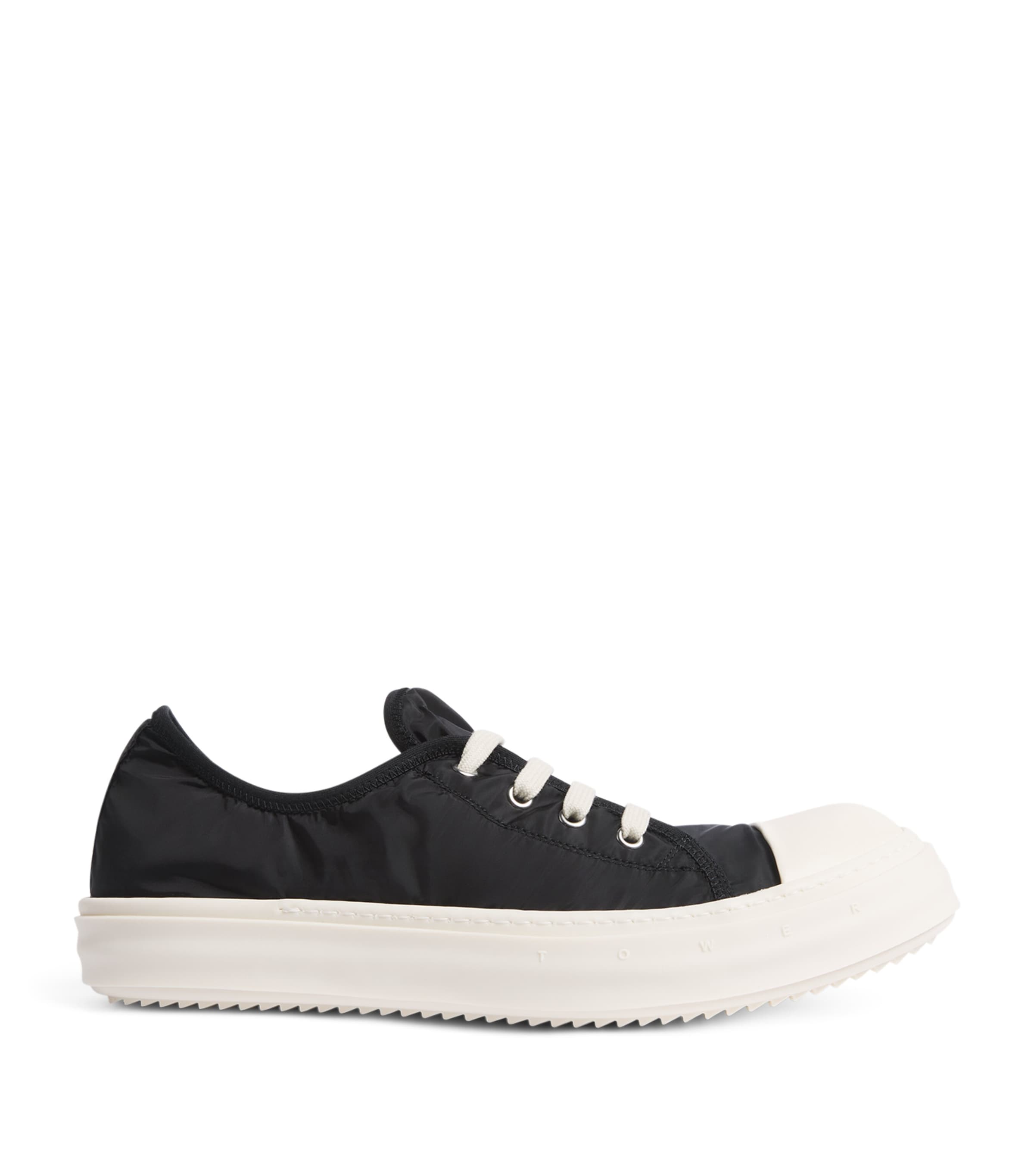 Rick Owens Tower Low Sneakers Blk/mlk/mlk Image 1