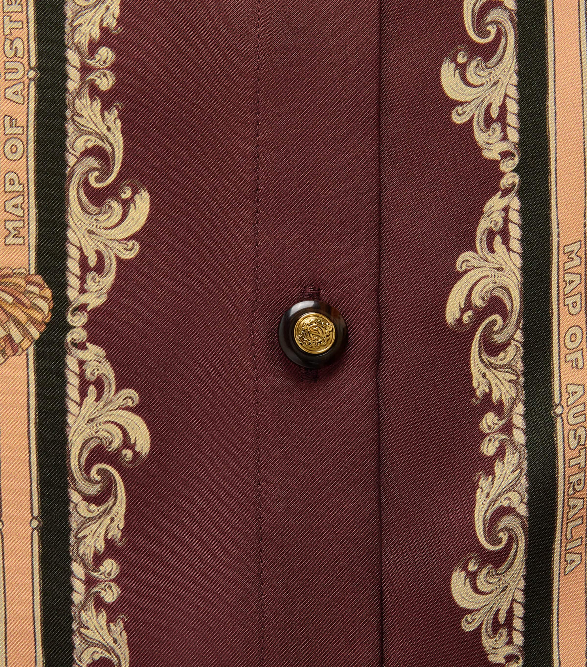 Zimmermann Womens Silk Valiant Shirt Plum Scarf Image 6