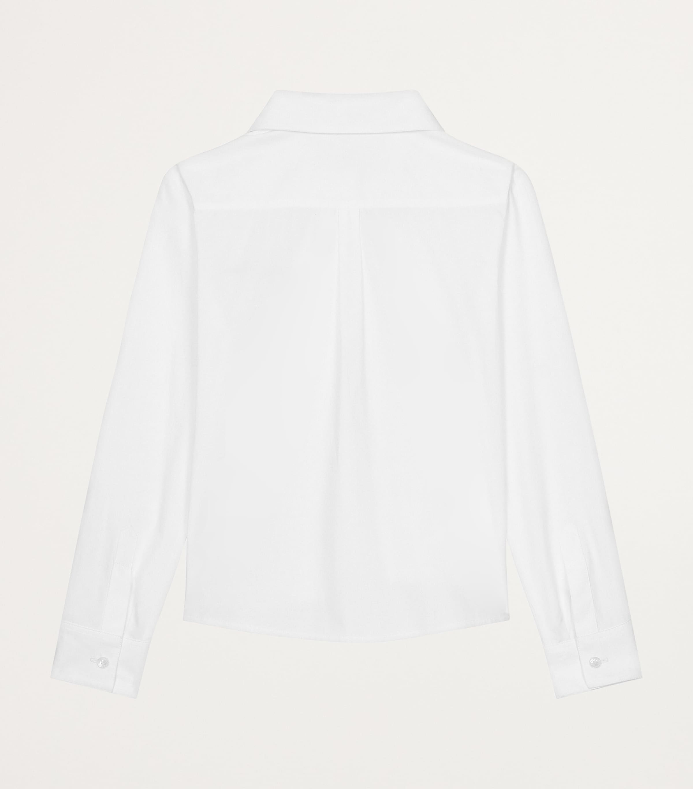 Dolce&Gabbana Kids Cotton Embroidered Shirt (8-12 Years) Optical White Image 2