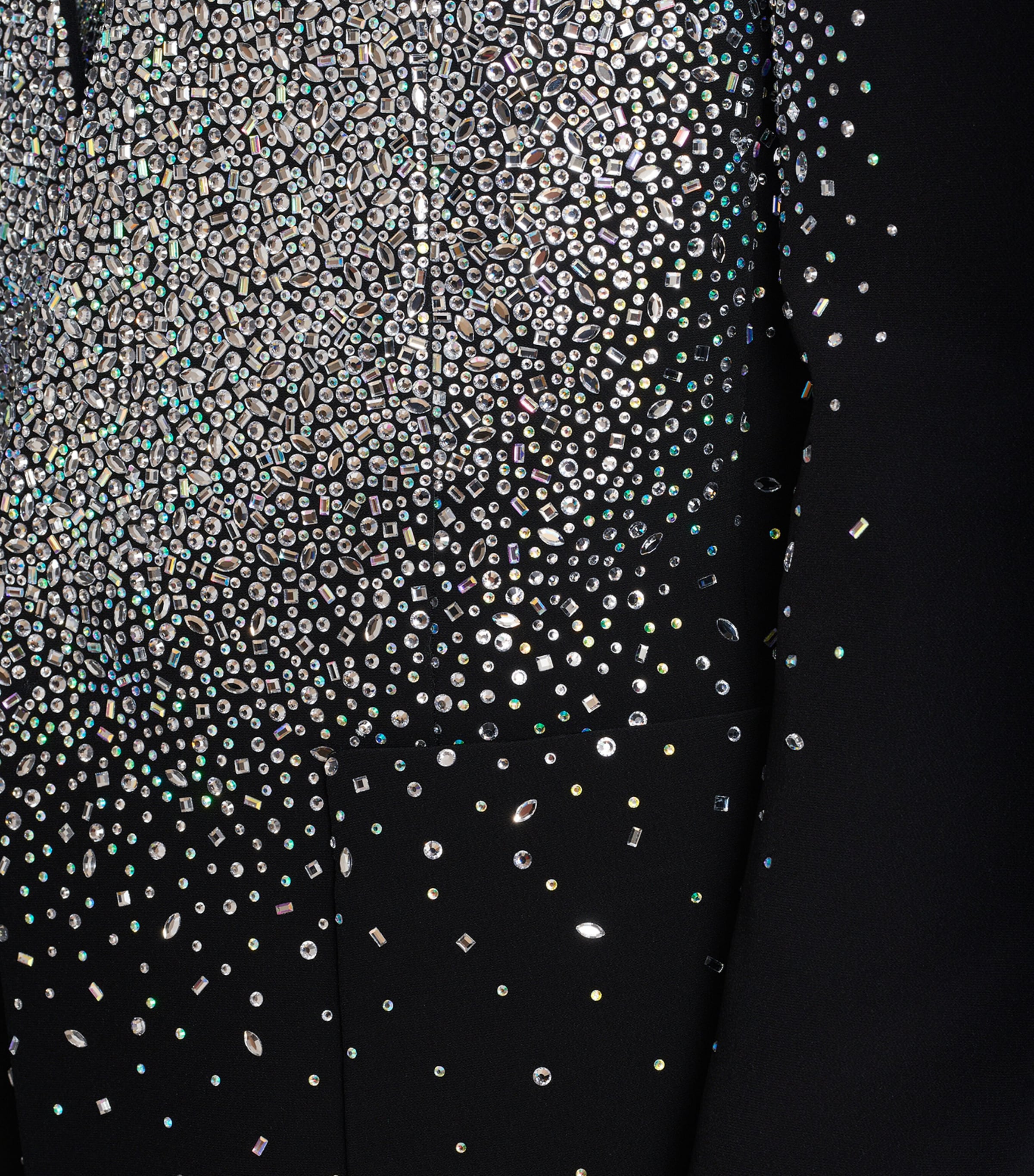 Rhinestone-Embellished Blazer EAW NOIR/CRISTAL Image 8