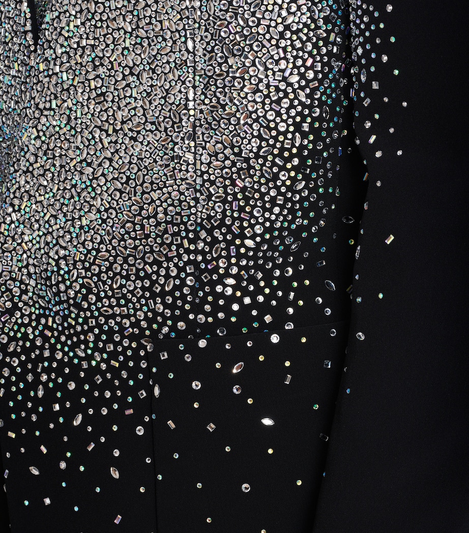 Rhinestone-Embellished Blazer EAW NOIR/CRISTAL Image 8