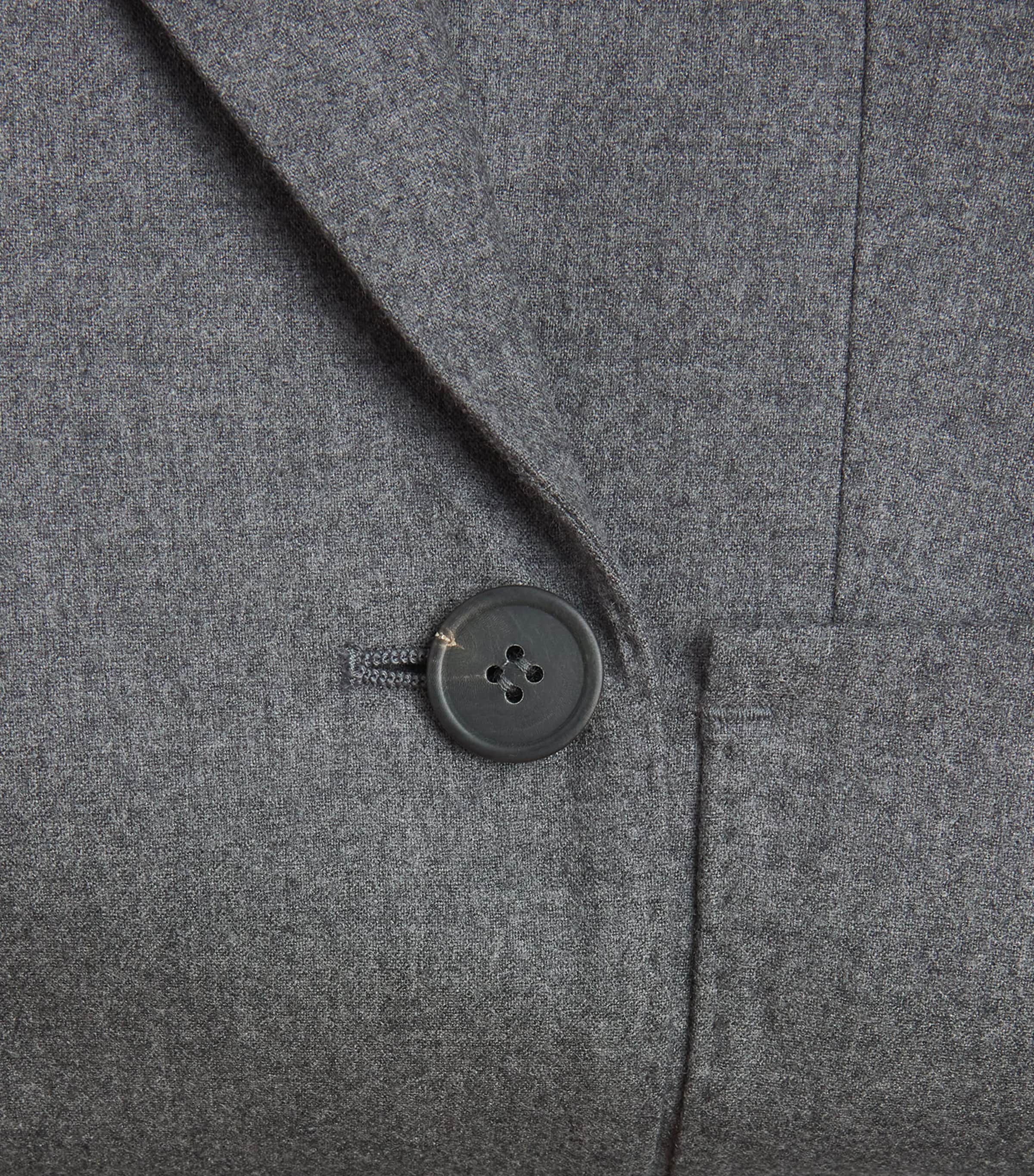 Max Mara Womens Cashmere Double-Breasted Blazer Medium Grey Image 5