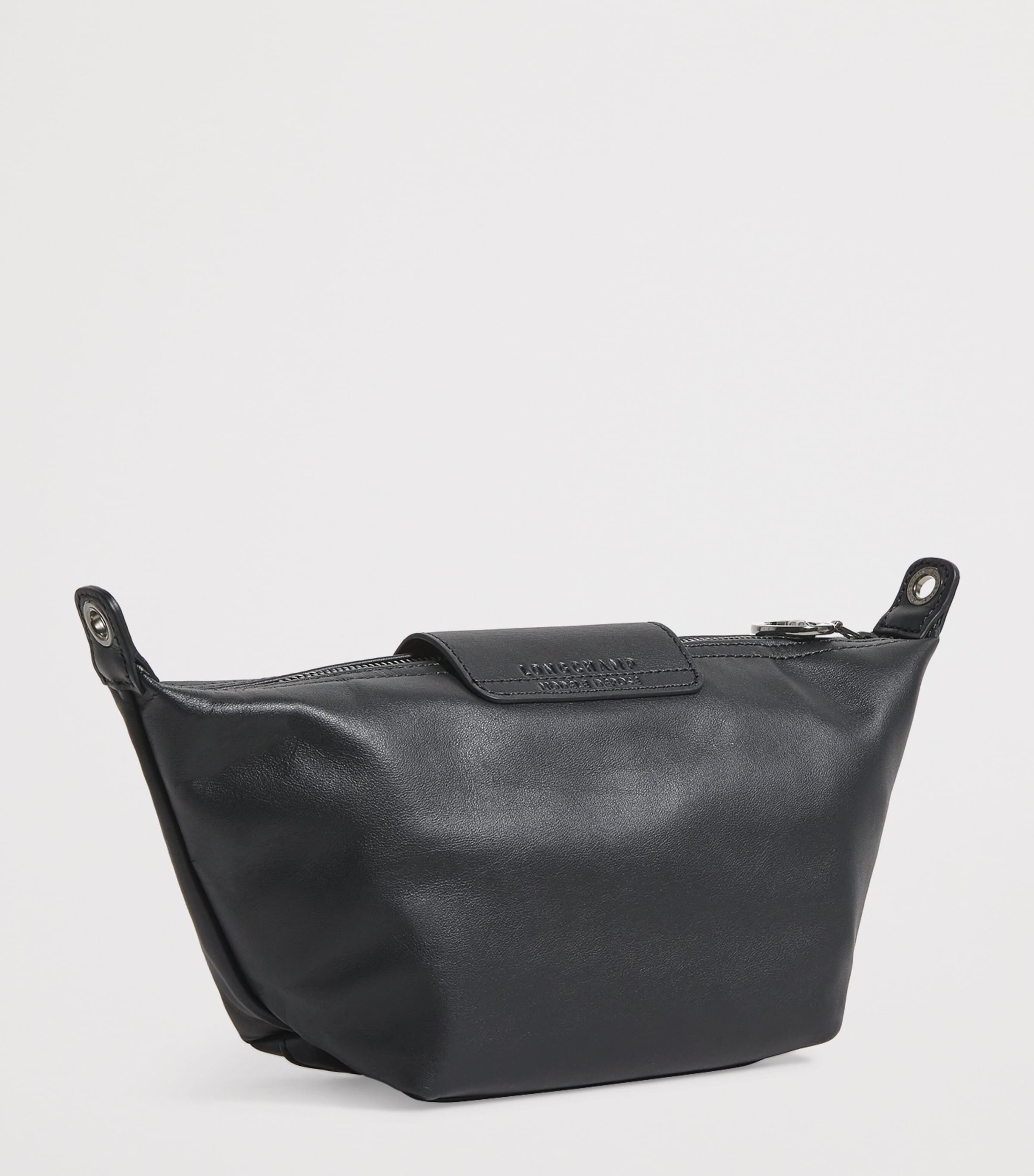 Extra-Small Leather Le Pliage Cross-Body Bag 001 BLACK Image 3