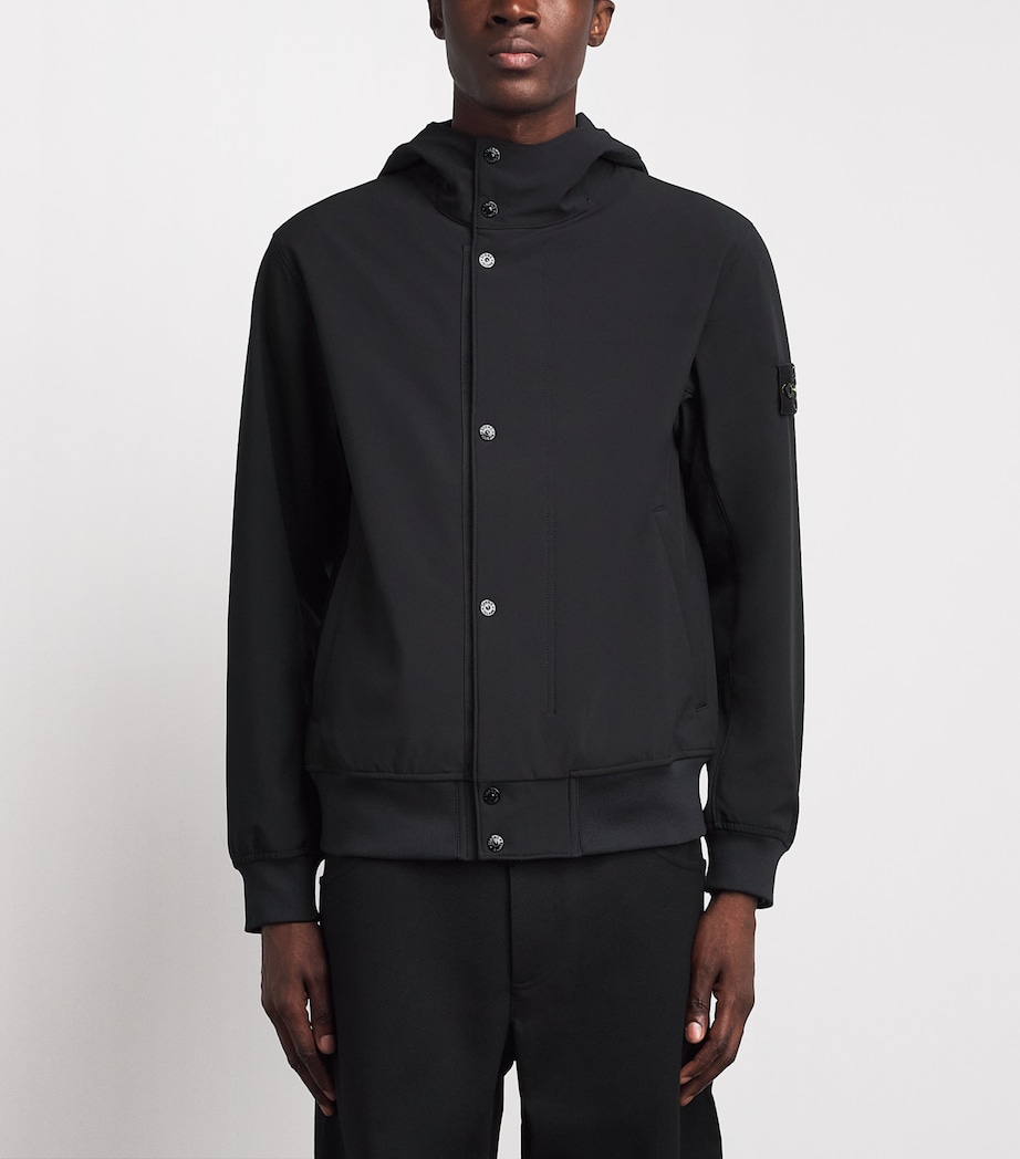 Stone Island Mens Light Soft Shell-R Hooded Jacket Image 4