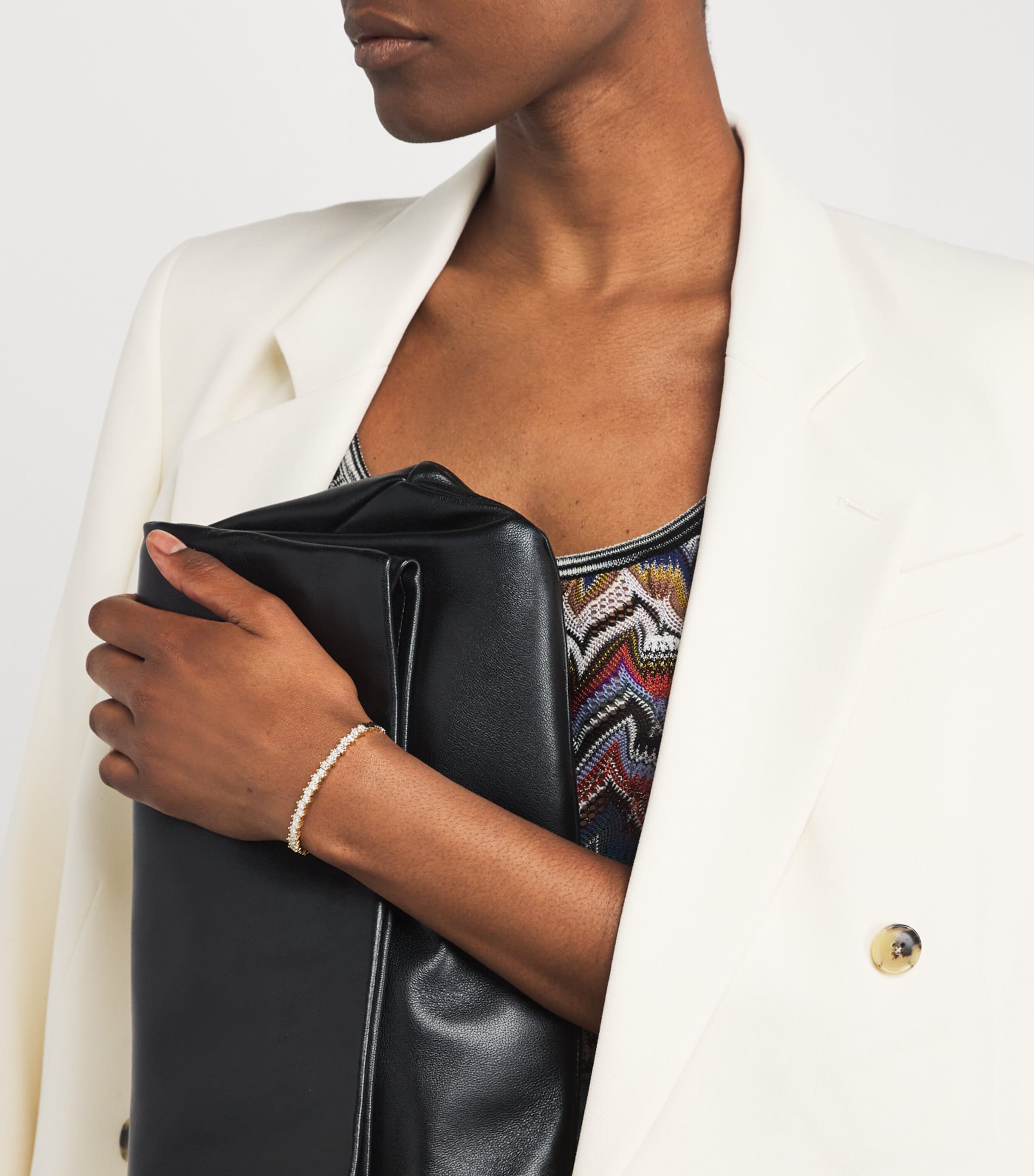 Rose Gold and Diamond Princess Bangle 18K RG/WD Image 2