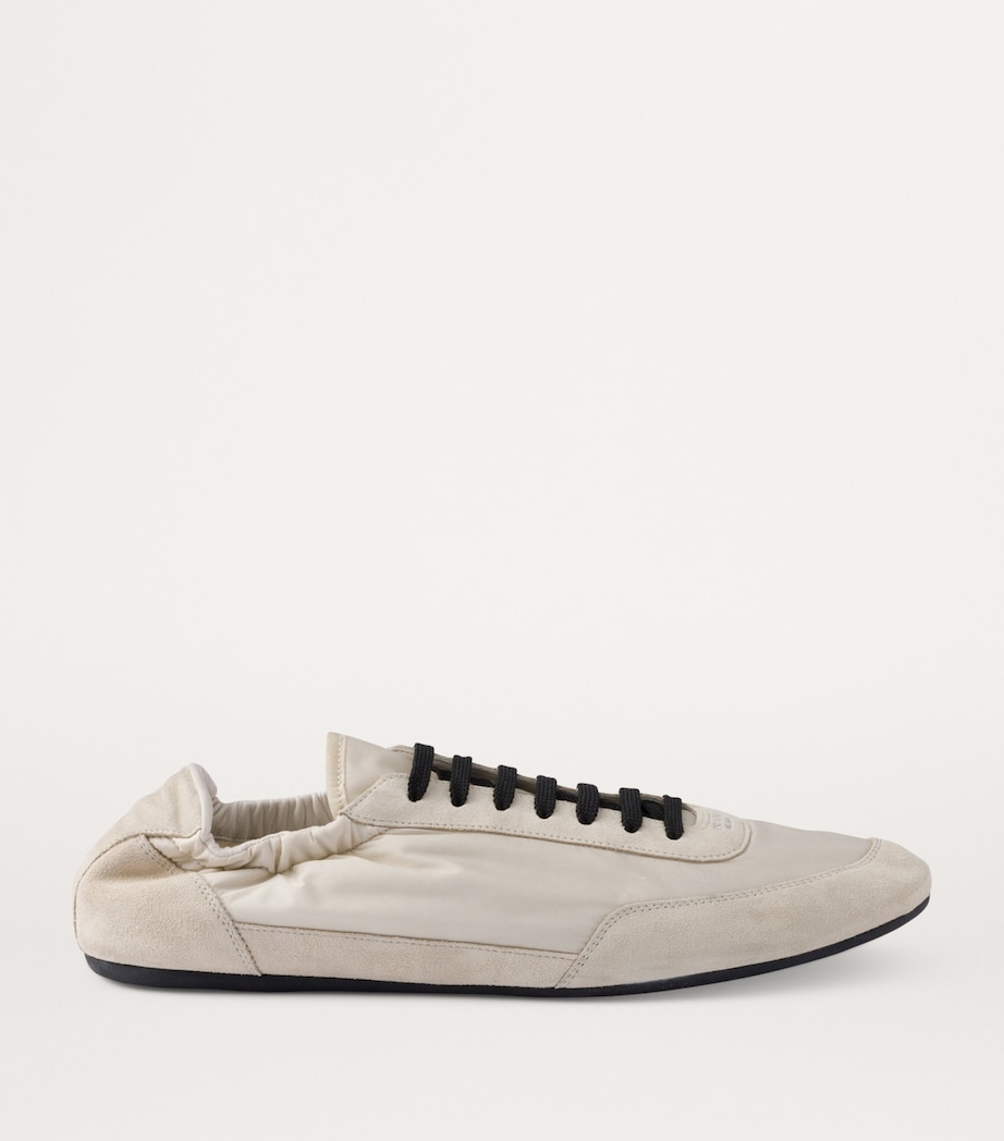 Re-Nylon-Faux Suede Slip-On Sneakers F0304 Image 2