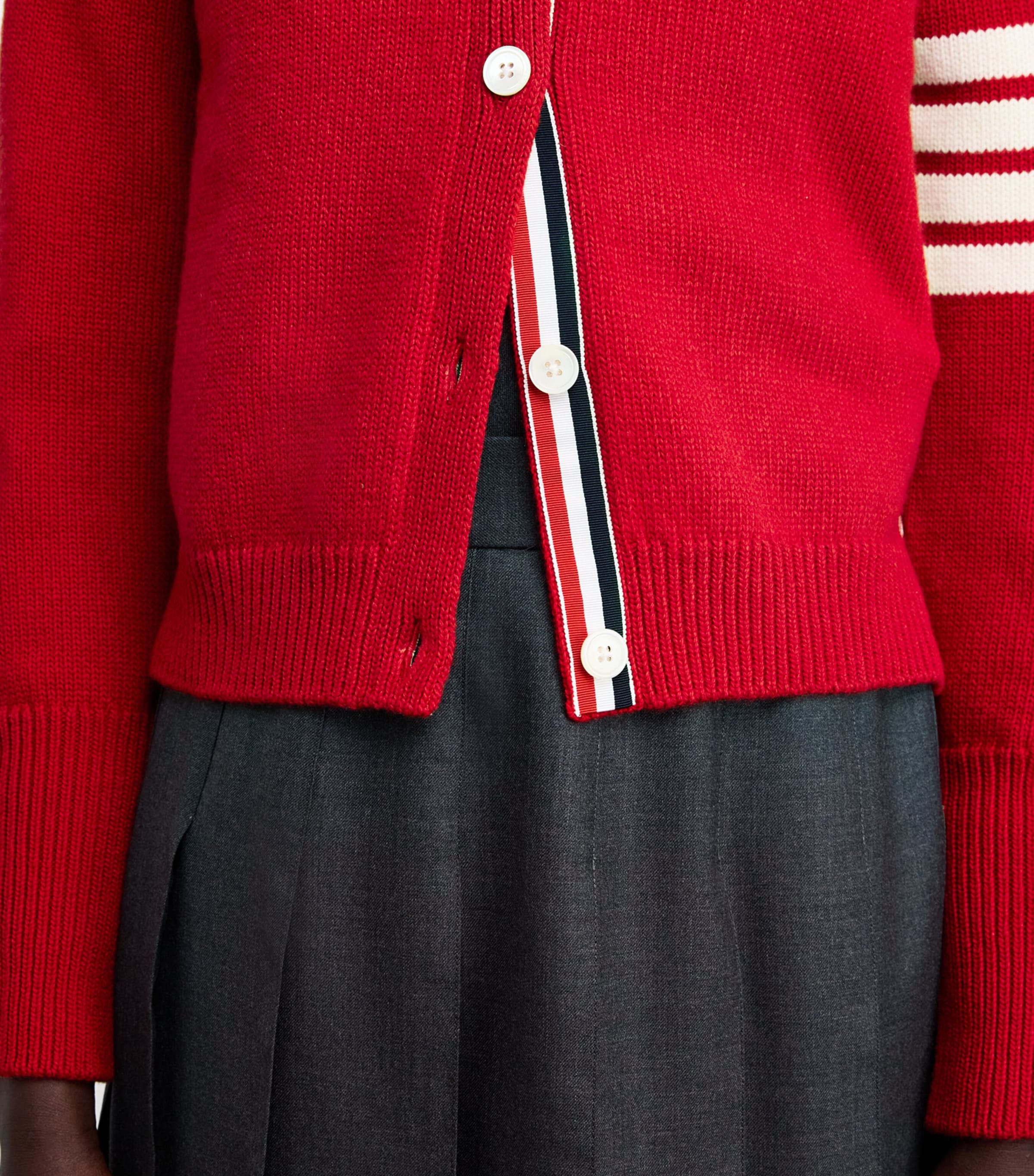 Virgin Wool Hector Cardigan RED Image 6