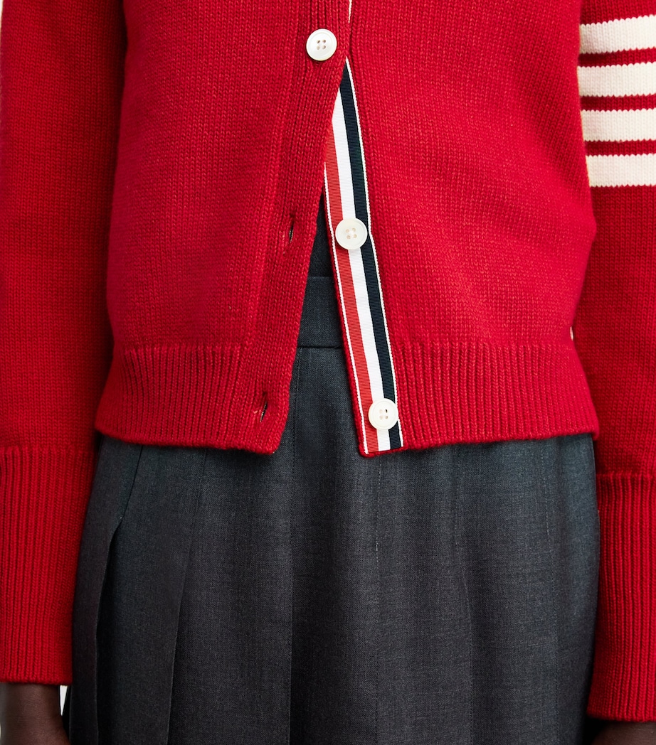 Virgin Wool Hector Cardigan RED Image 6