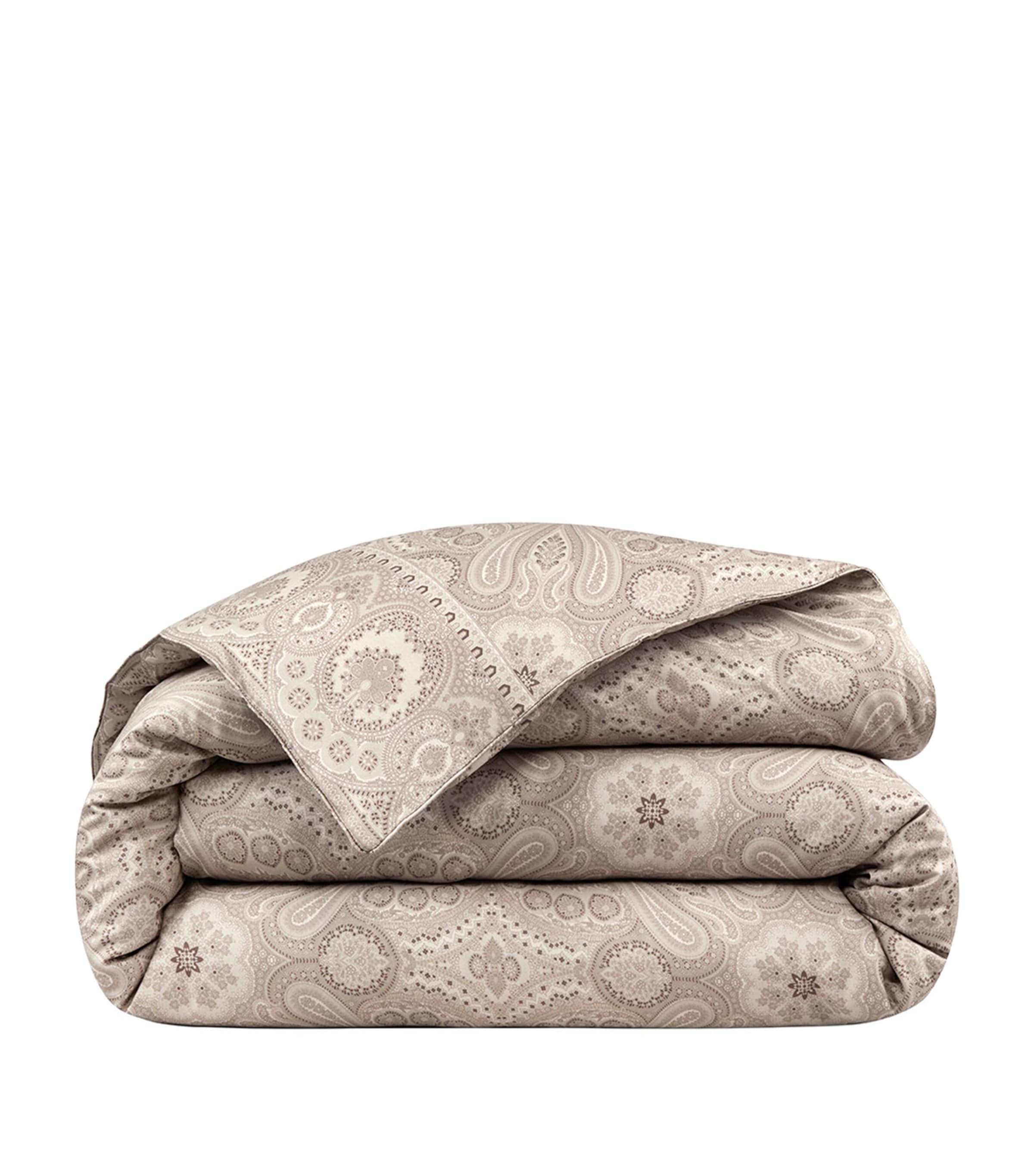 Ralph Lauren Beaumont Cotton-sateen Duvet Cover Stone In Neutral