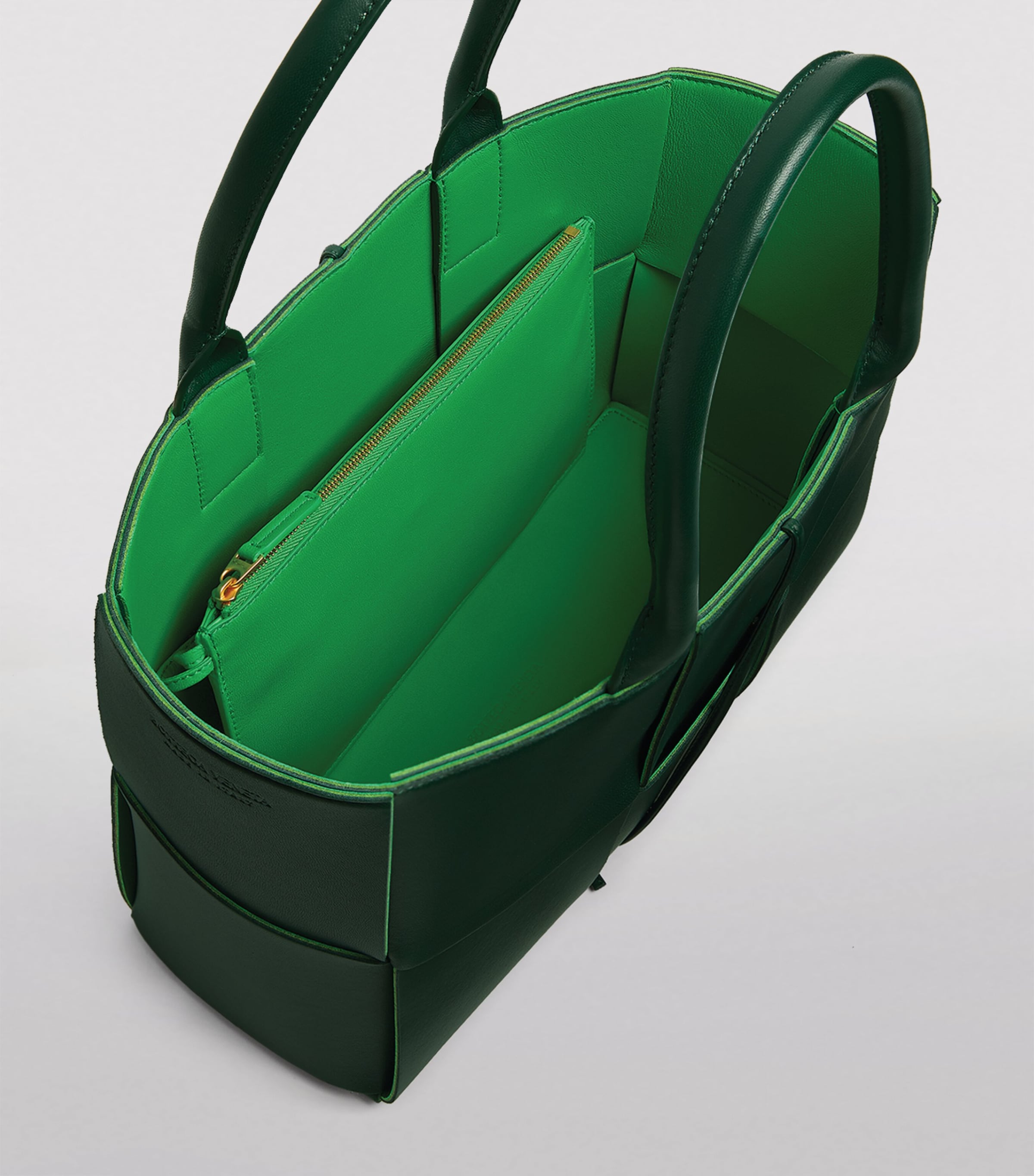 Bottega Veneta Green Leather Arco Tote Bag | Harrods US