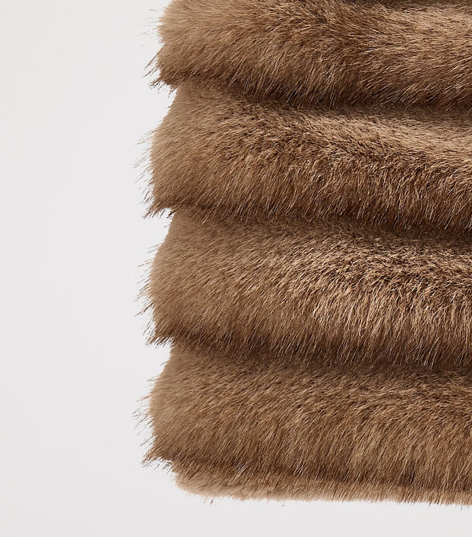 Faux Fur Gilet (8-11 Years) TAUPE Image 3