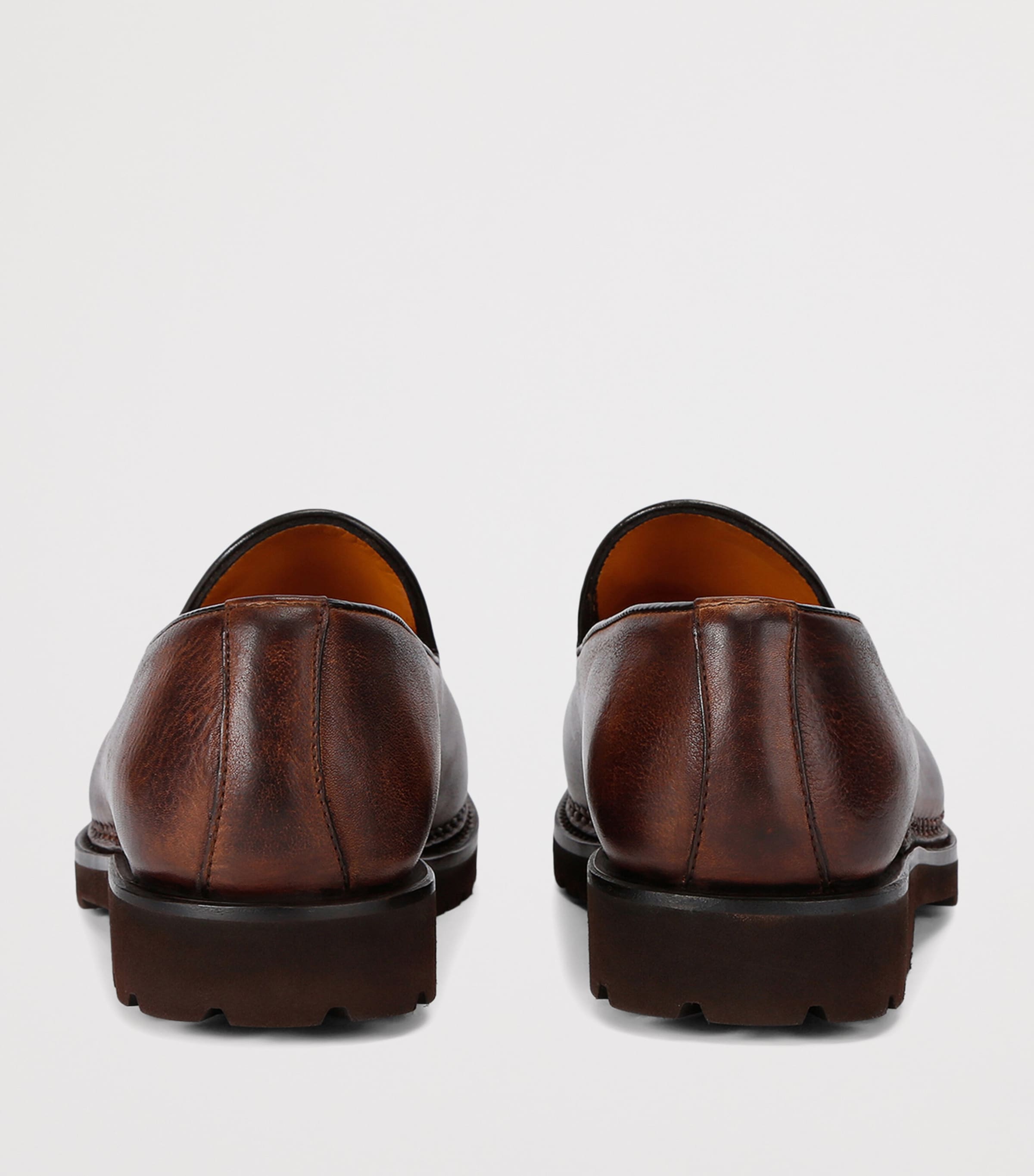 Bontoni Leather De Bustis Loafers Brown Image 2