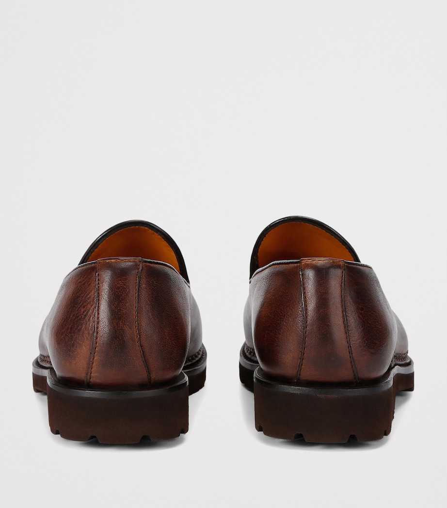 Bontoni Leather De Bustis Loafers Brown Image 2