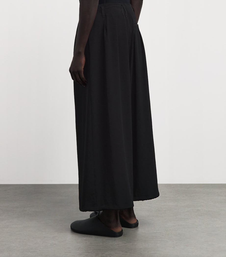 Yohji Yamamoto Mens Draped Balloon Trousers Black Image 5