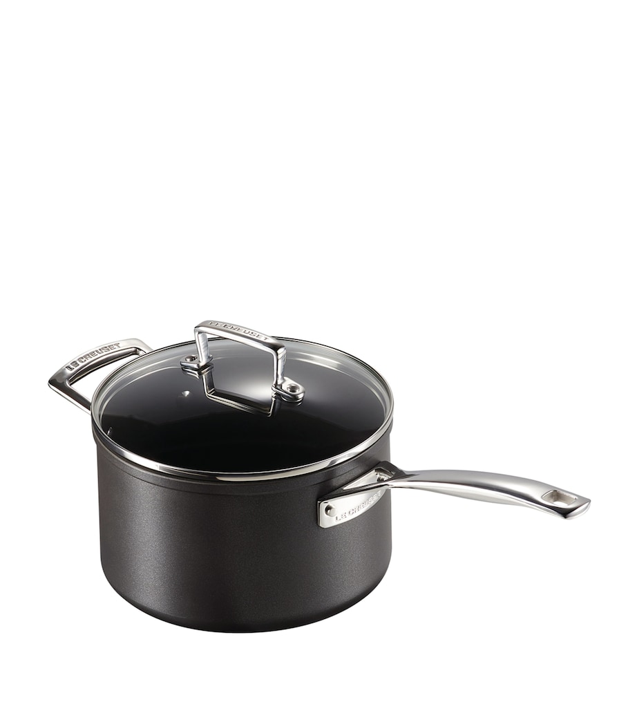 Toughened Non-Stick Saucepan (20cm) BLACK Image 1