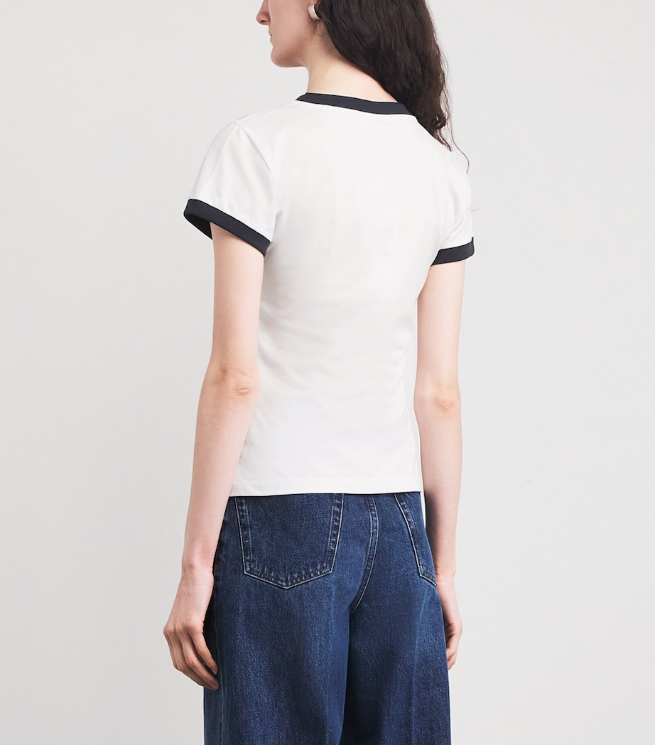 Organic Cotton Margot Kitty T-Shirt 151 BRIGHT WHITE Image 4