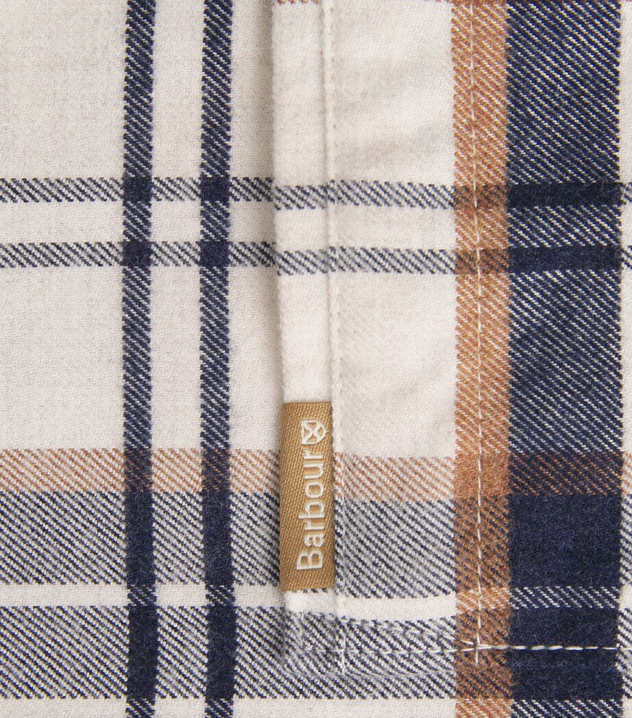 Barbour Mens Check Portdown Shirt Ecru Image 6