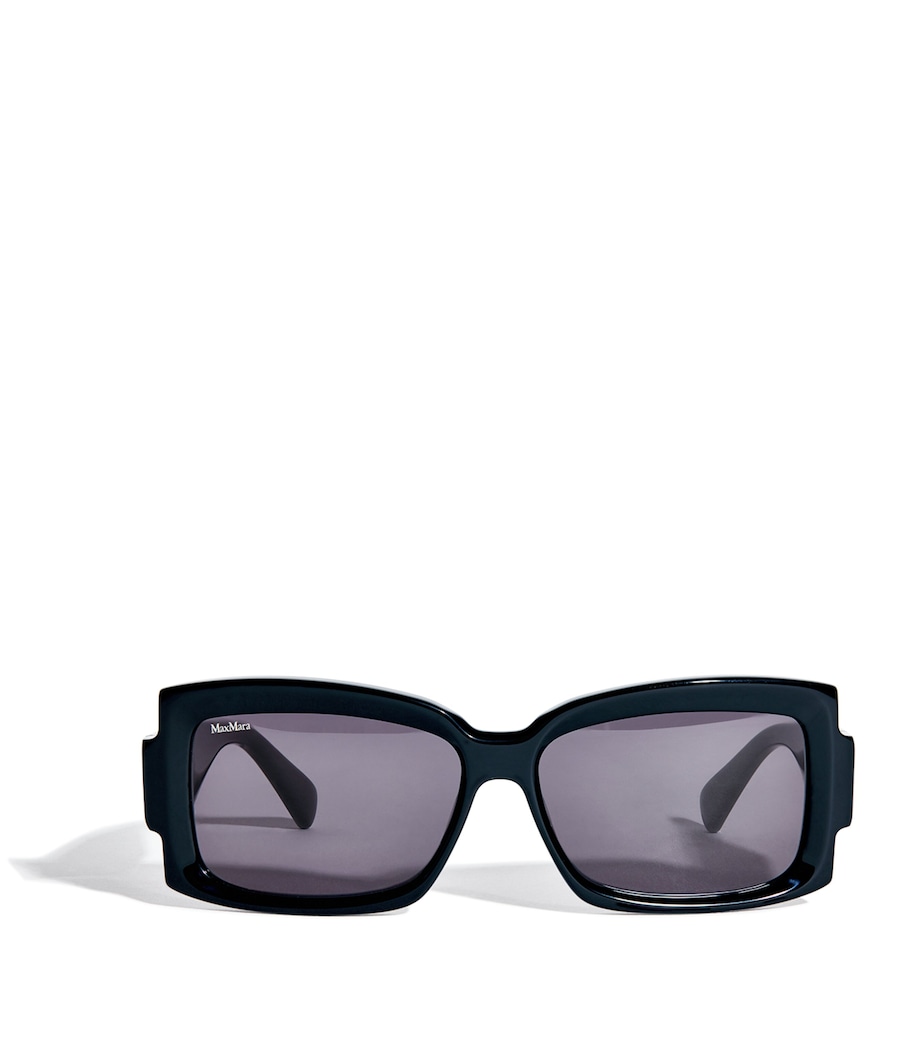 Acetate Square-Frame Sunglasses BLACK Image 1
