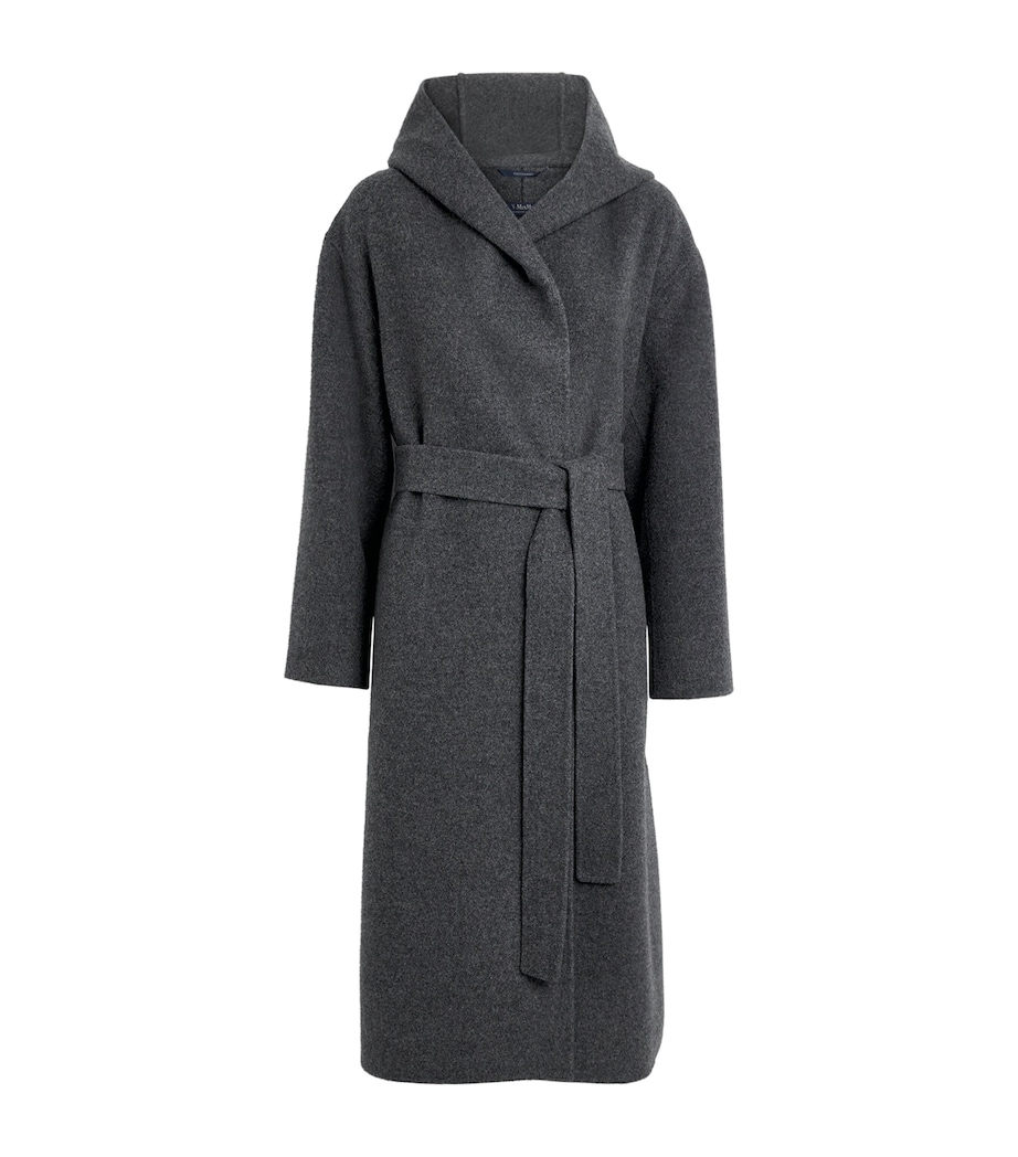 Virgin Wool-Cashmere Hooded Coat MEDIUM GREY Image 1