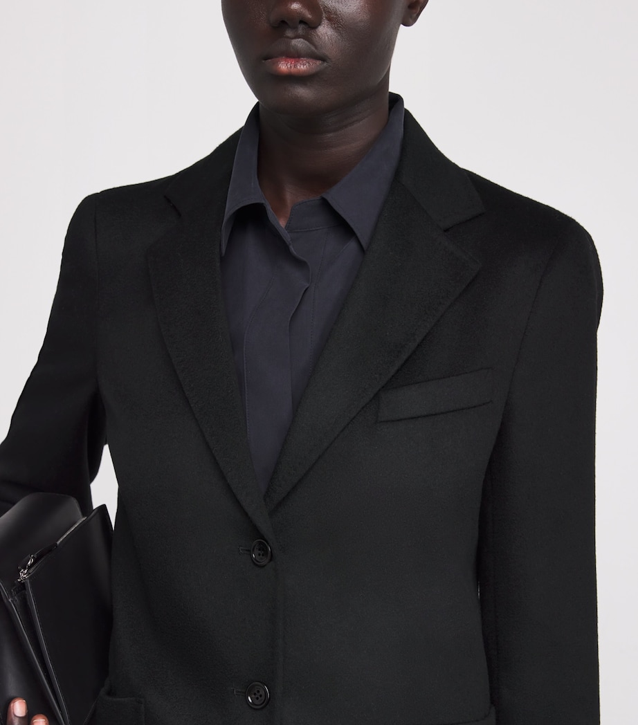 Camel Single-Breasted Blazer BLACK Image 6