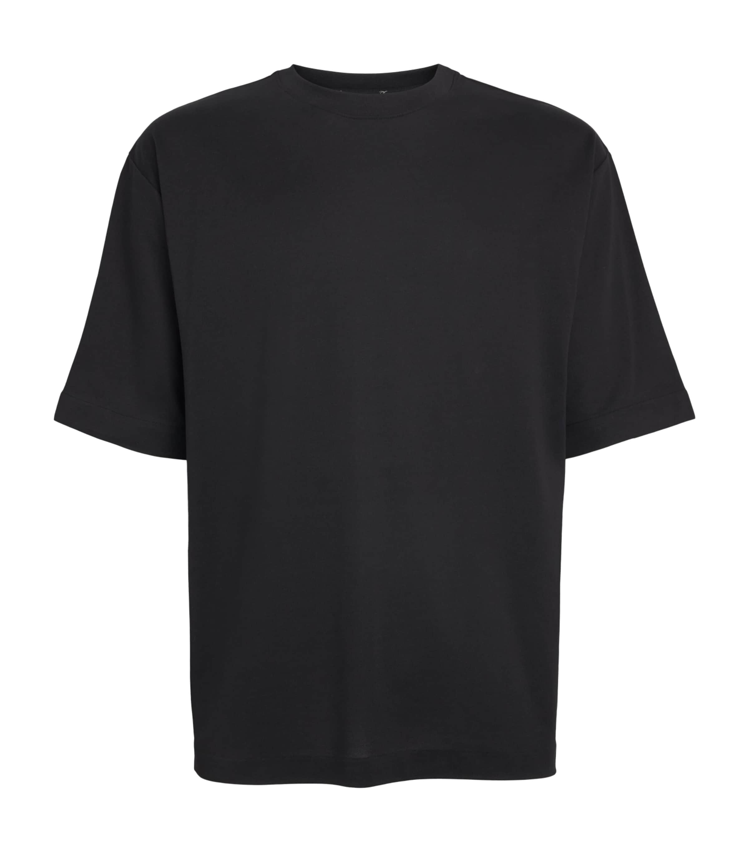 Jacquemus Mens Cotton Rond Carré T-Shirt Black Image 1