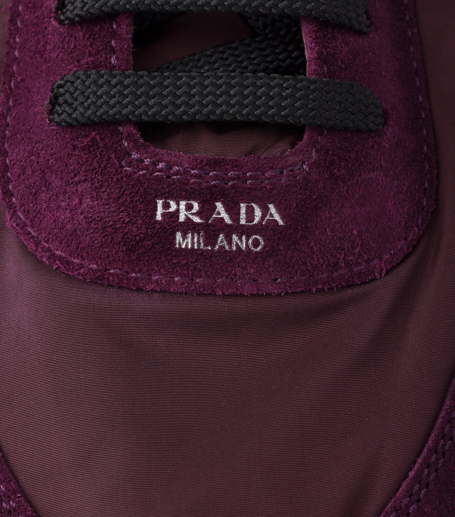 Re-Nylon and Suede Collapse Sneakers F0007 Image 6