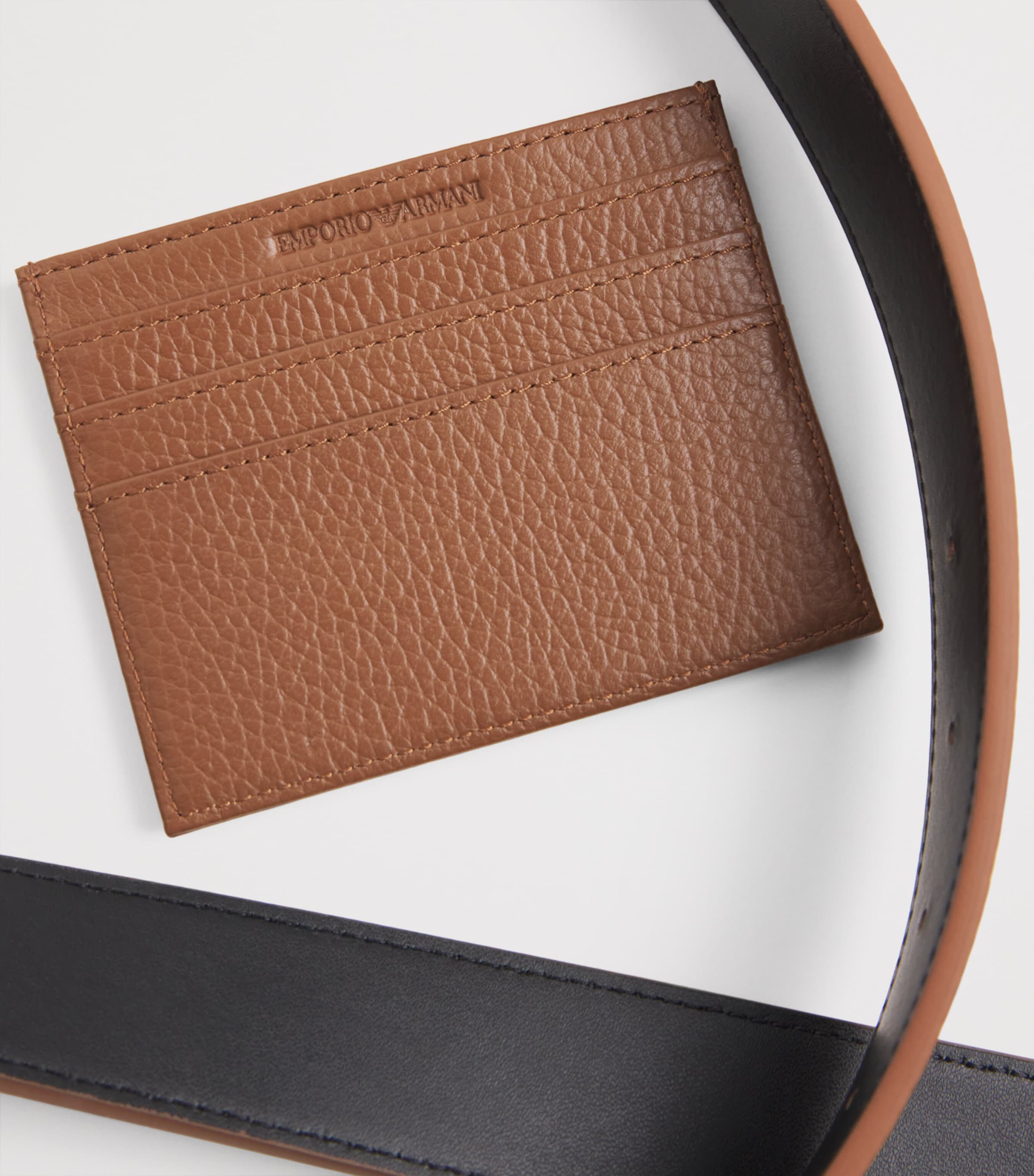 Leather Belt and Card Holder Set U6124 Image 3