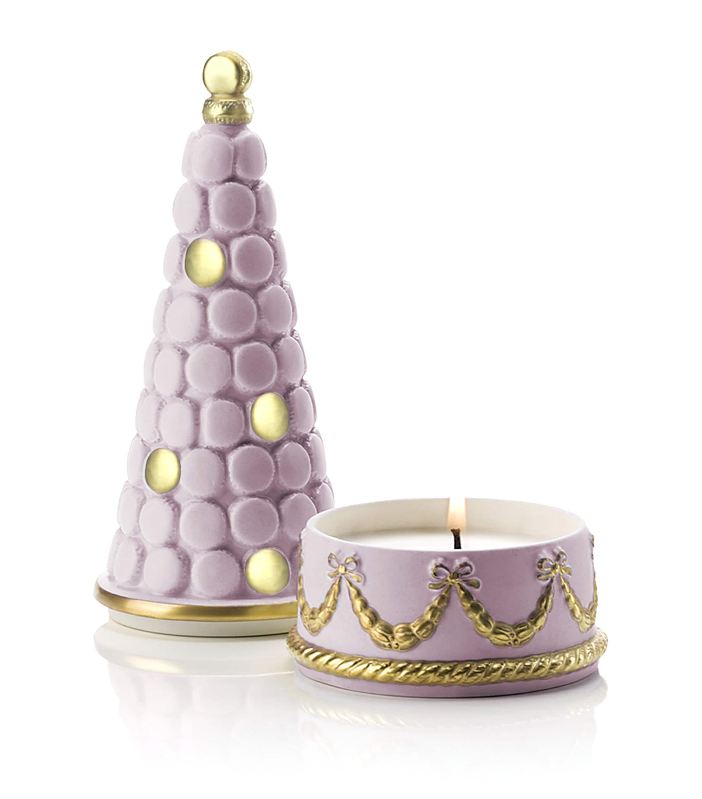 VILLARI Macaron Tower Candle Rose Gld Image 2
