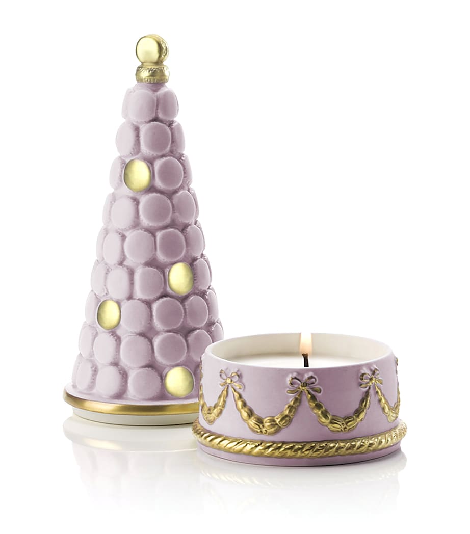 VILLARI Macaron Tower Candle Rose Gld Image 2