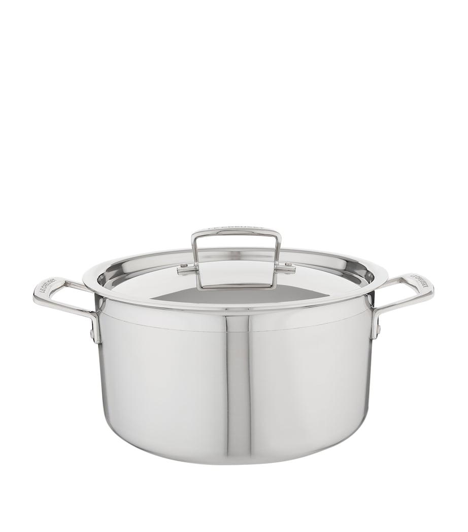 Le Creuset 3-Ply Stainless Steel Casserole Pan (24cm) Steel Image 1