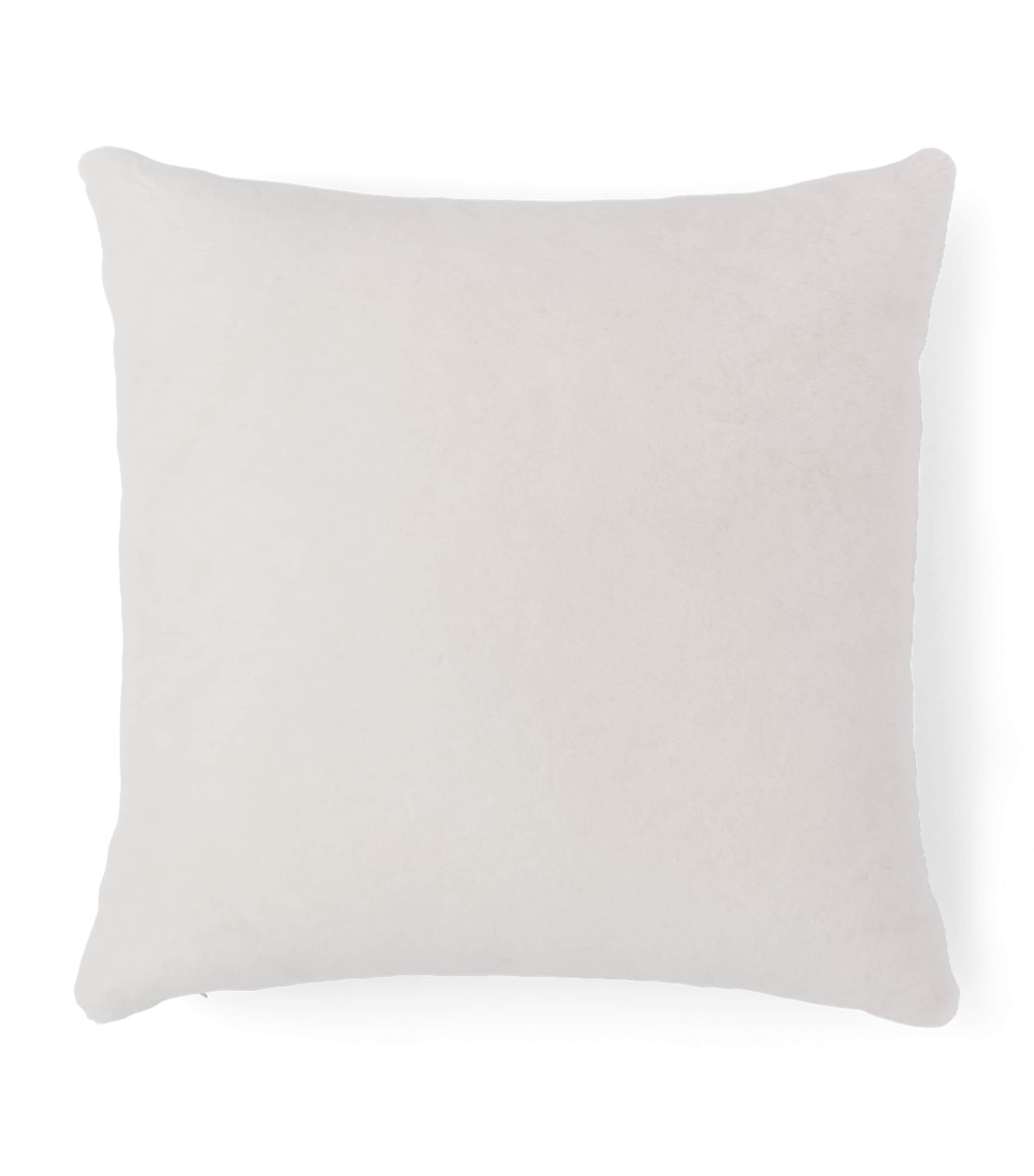 Prada Sheepskin Logo Cushion Image 2