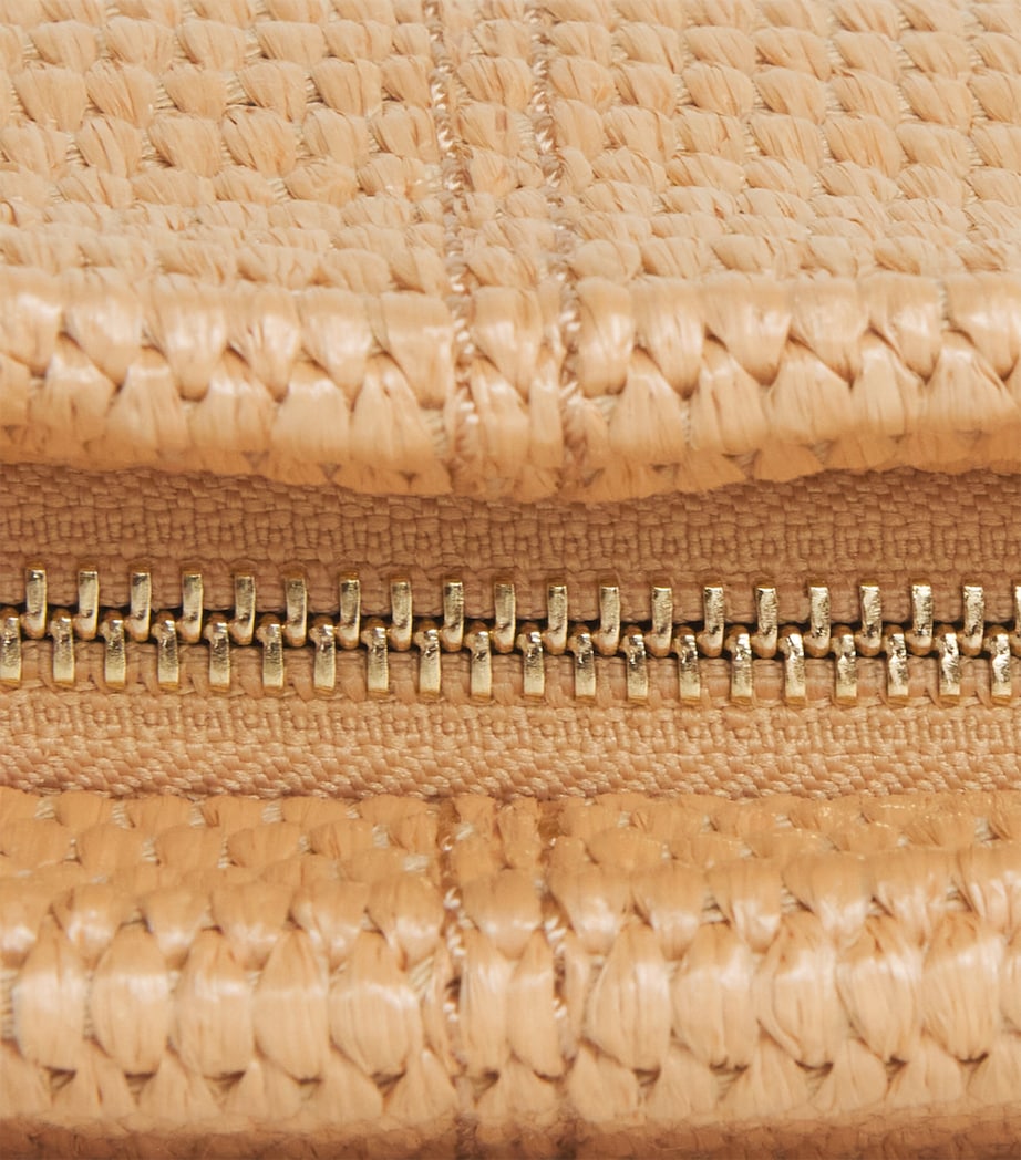 Maje Raffia Miss M Clutch Bag Beige Image 6